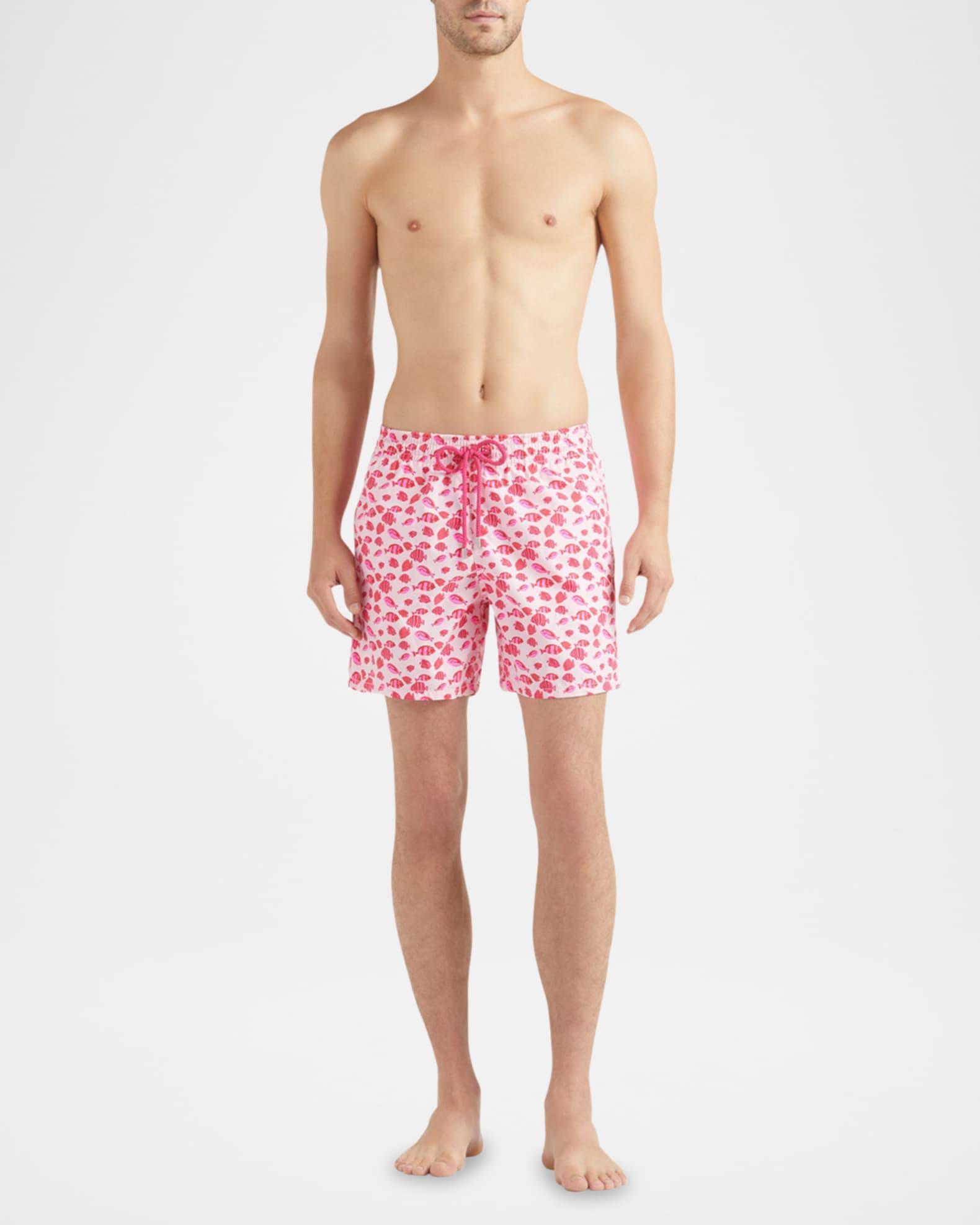 Men's Fish-Print Swim Shorts Product Image