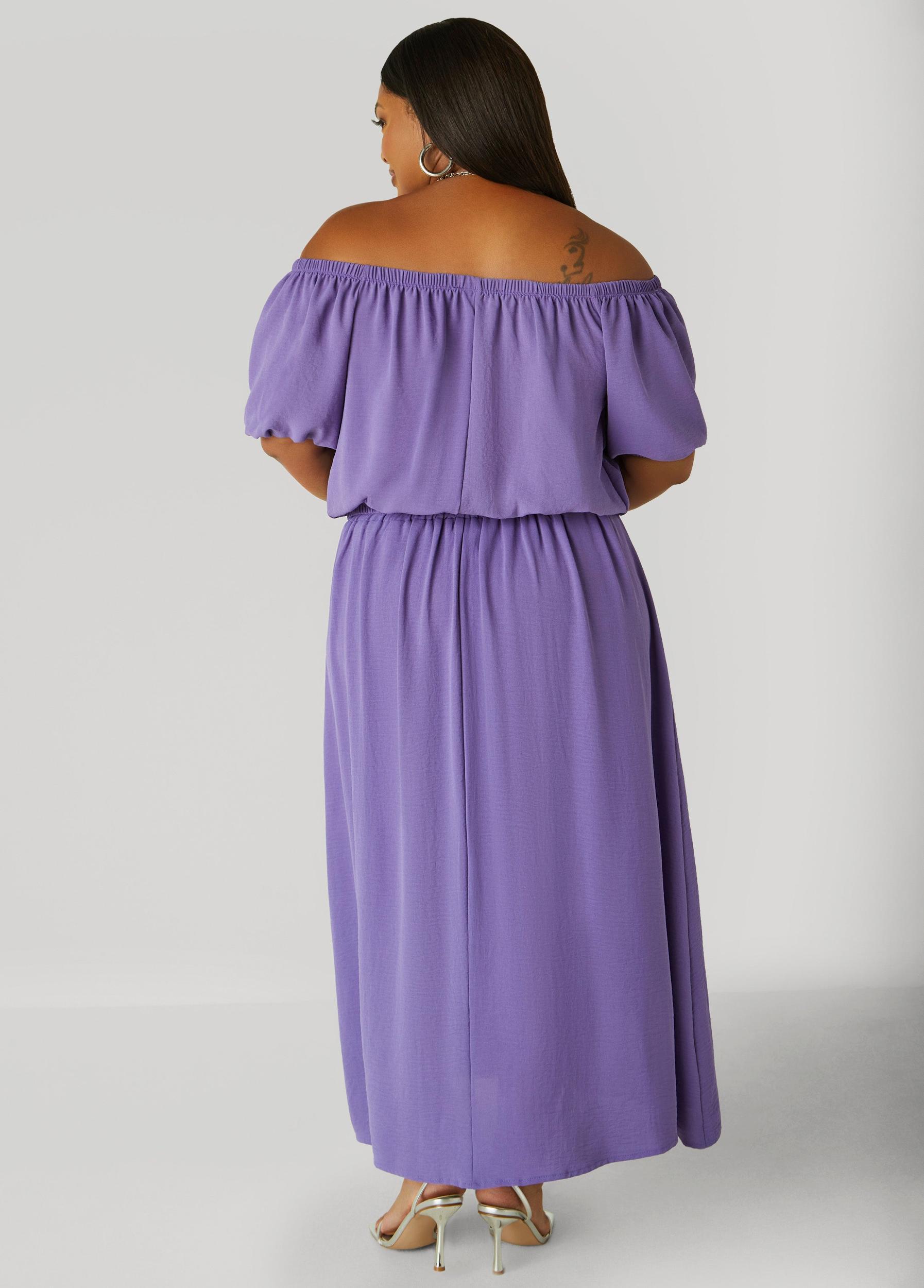 Plus Size Textured Off The Shoulder Blouse Ashley Stewart Product Image