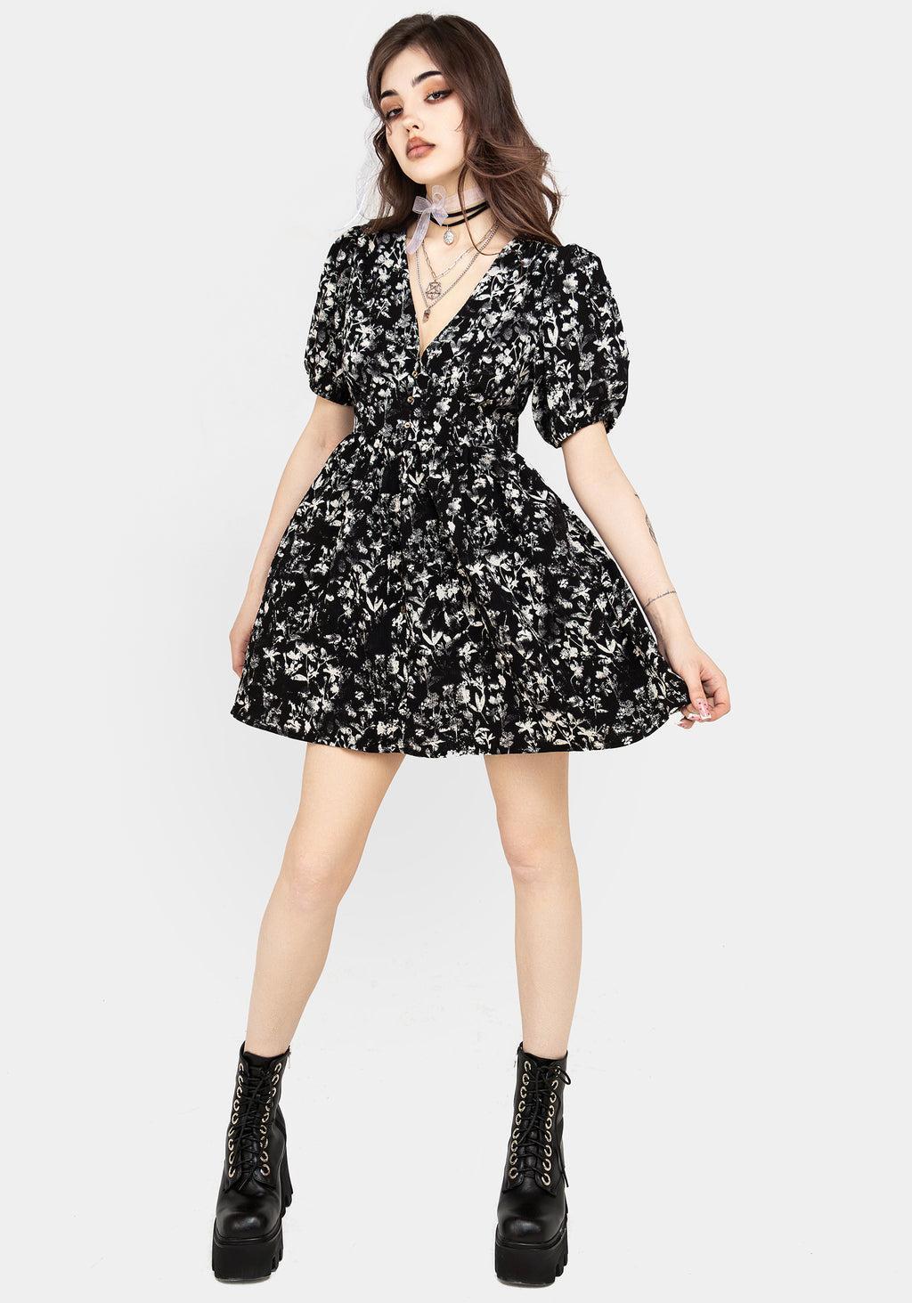Eulogy Button Front Mini Dress Product Image