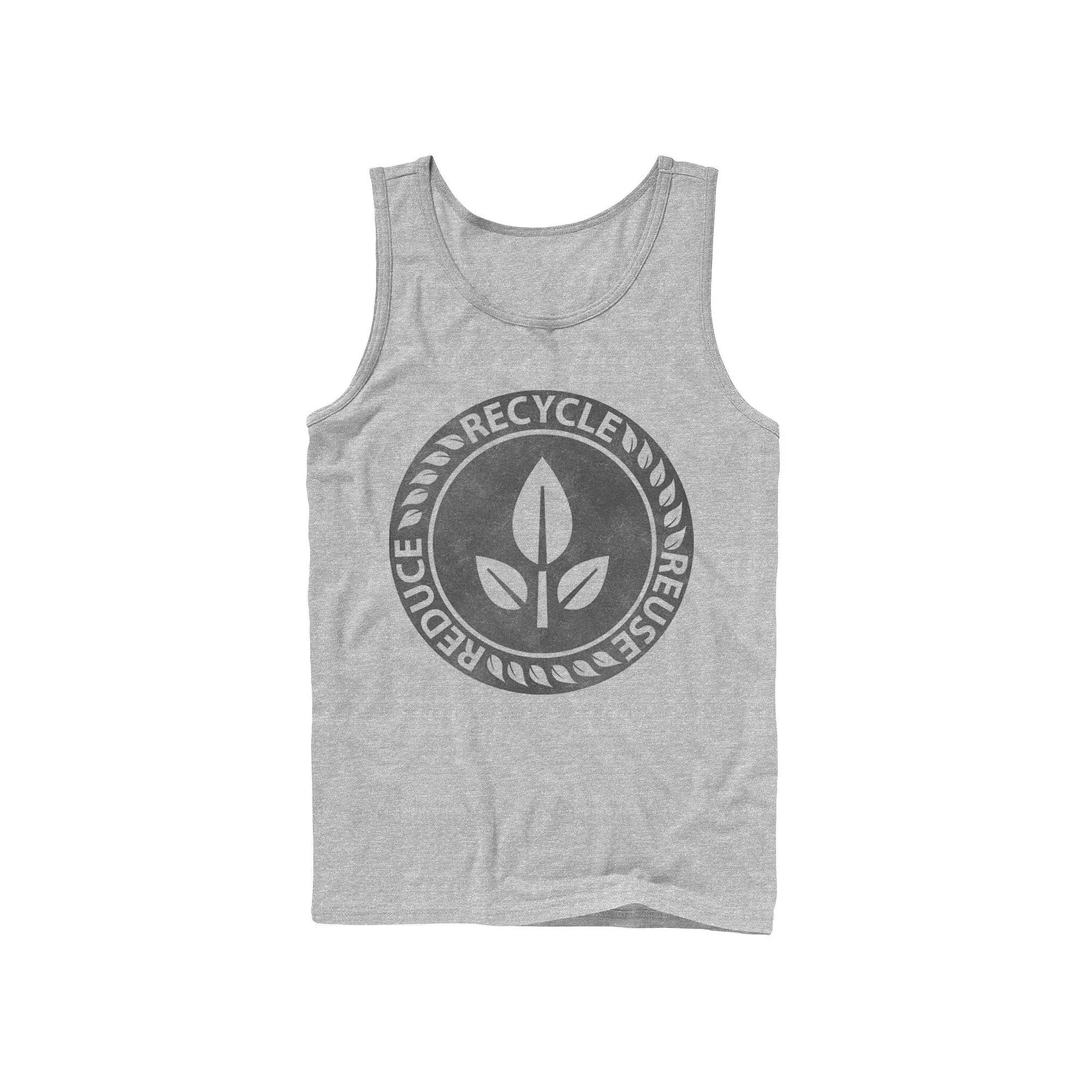 Disney / Pixar's WALL-E Men's The Three R's Leaf Logo Tank Top,  Product Image