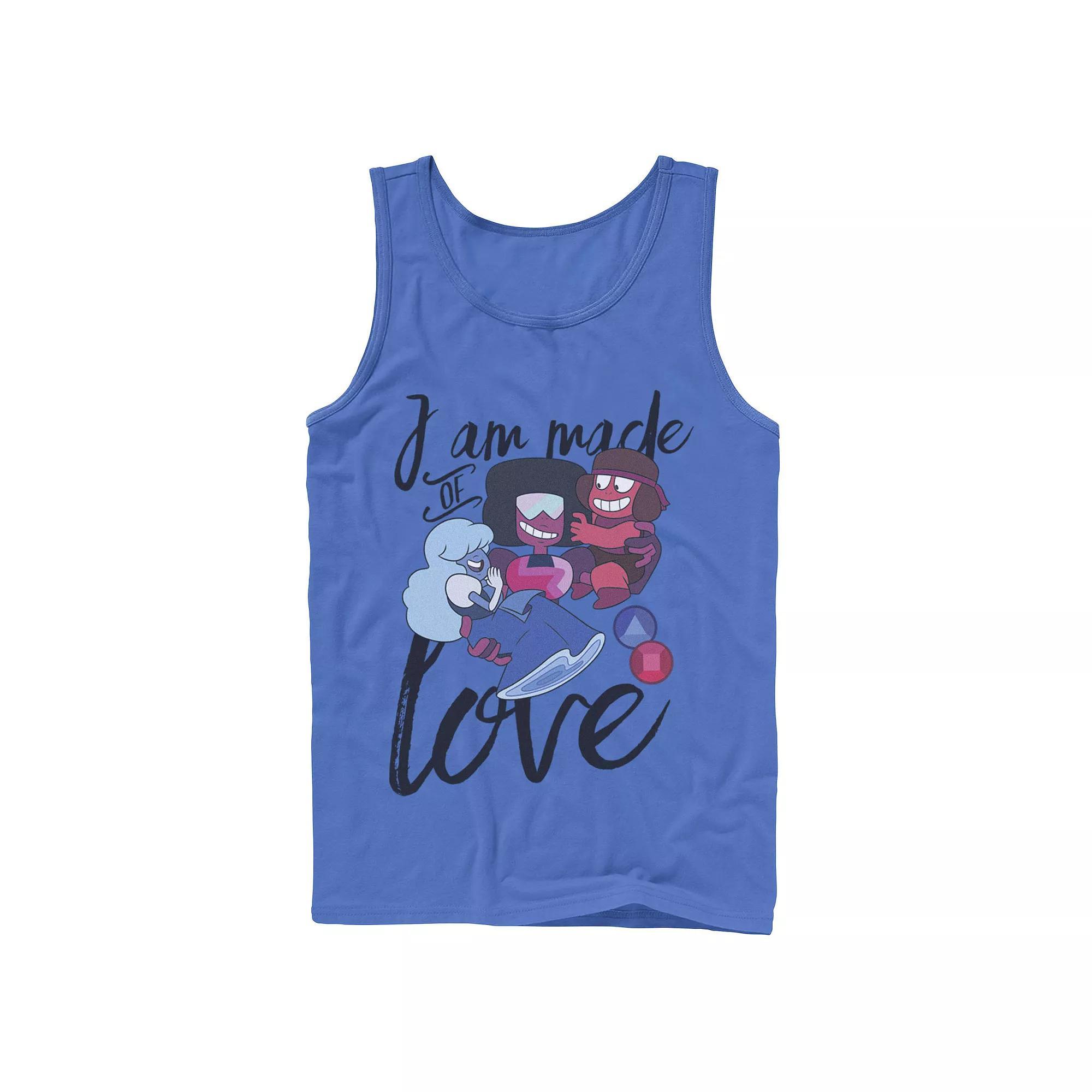 Men's Cartoon Network Steven Universe I Am Made Of Love Tank Top,  Product Image