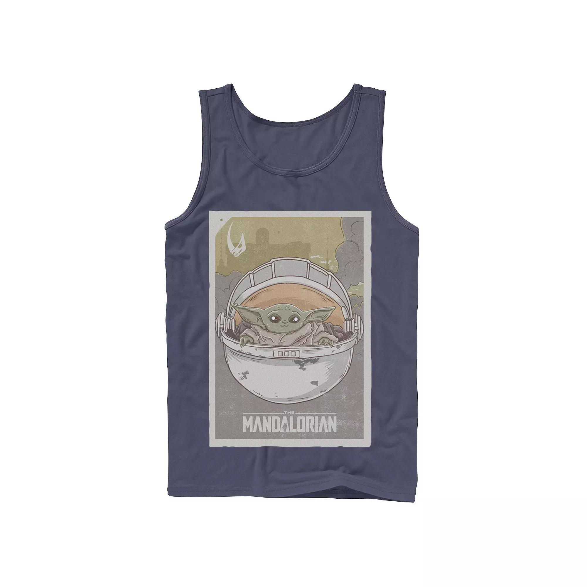 Men's Star Wars The Mandalorian The Child aka Baby Yoda Poster Tank Top,  Product Image