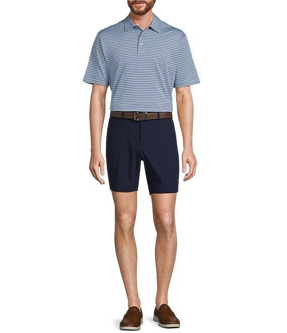 Roundtree & Yorke Big & Tall Performance Multi Stripe Polo Shirt Product Image