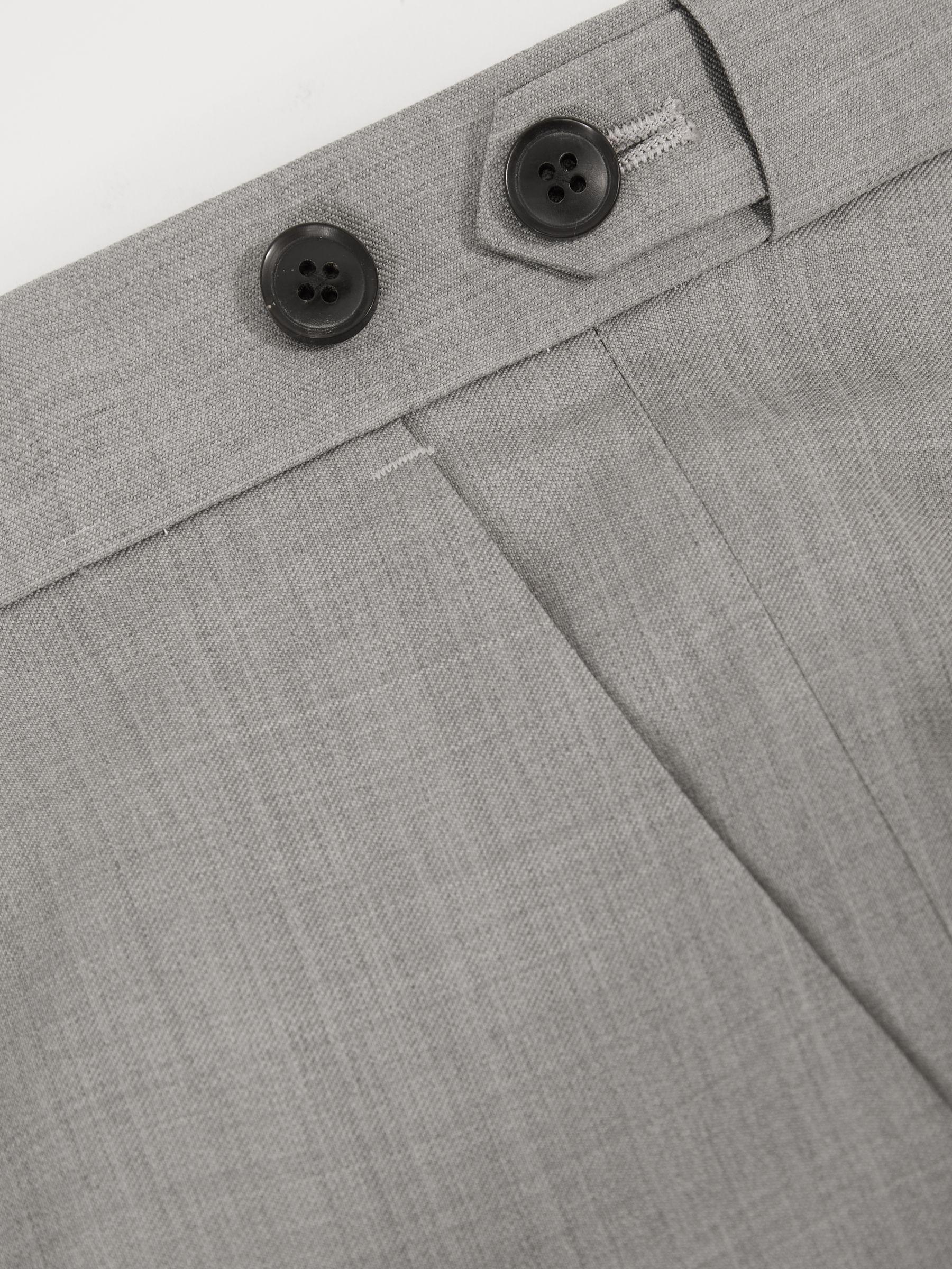 Slim-Fit Wool Suit Trousers in Mid Grey Product Image