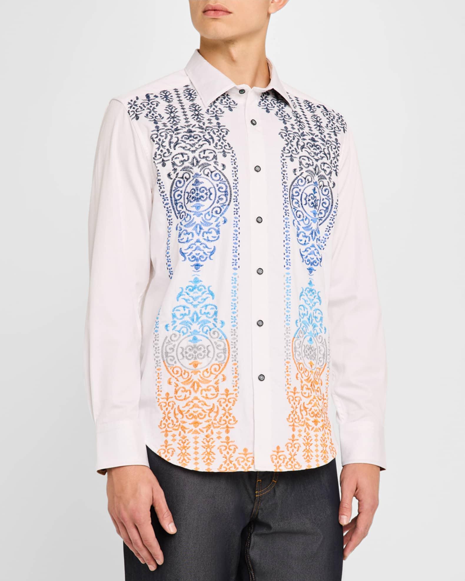 Men's Gate Keeper Embroidered Cotton Sport Shirt Product Image