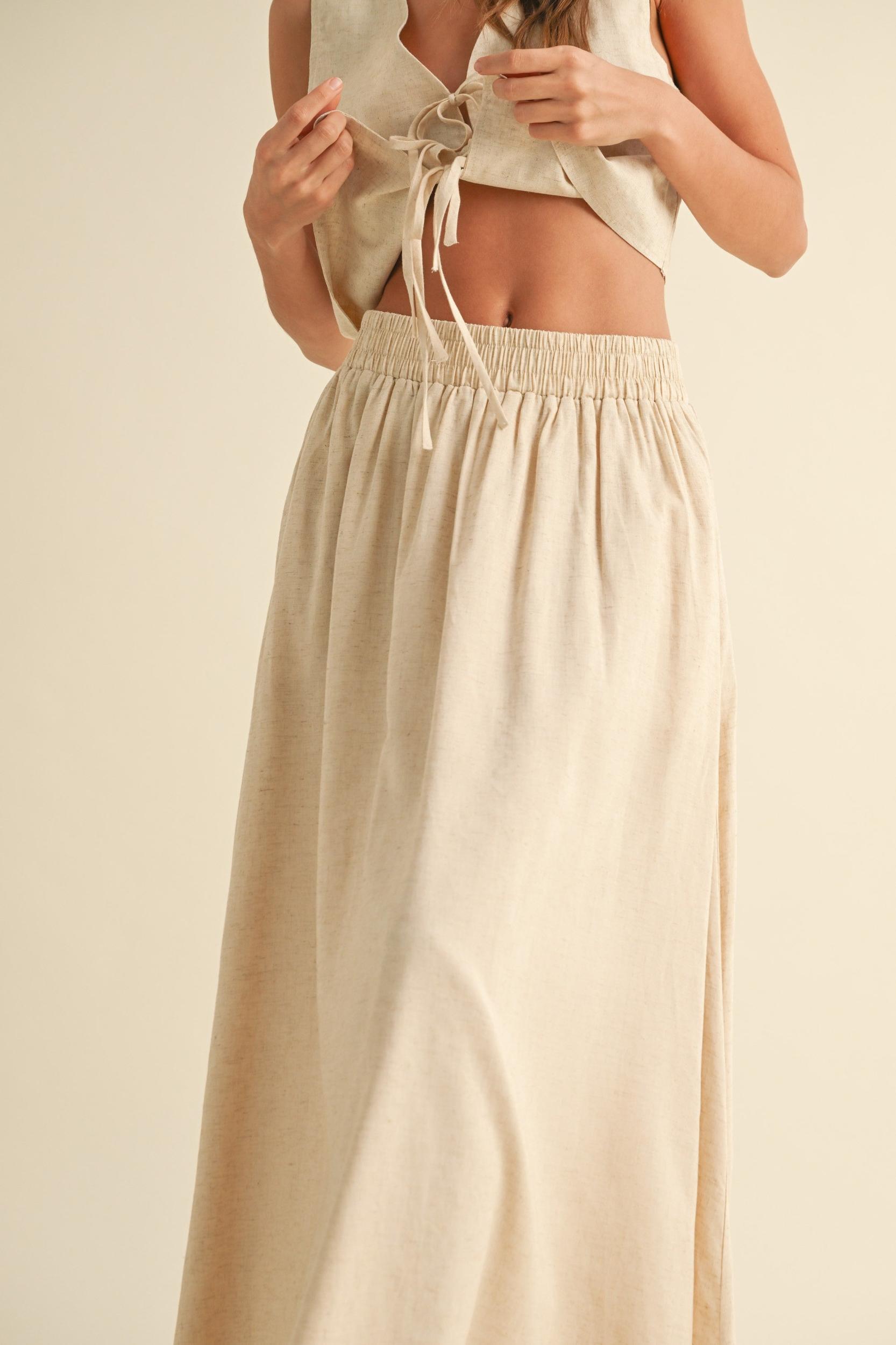 Maxi Linen Skirt Product Image