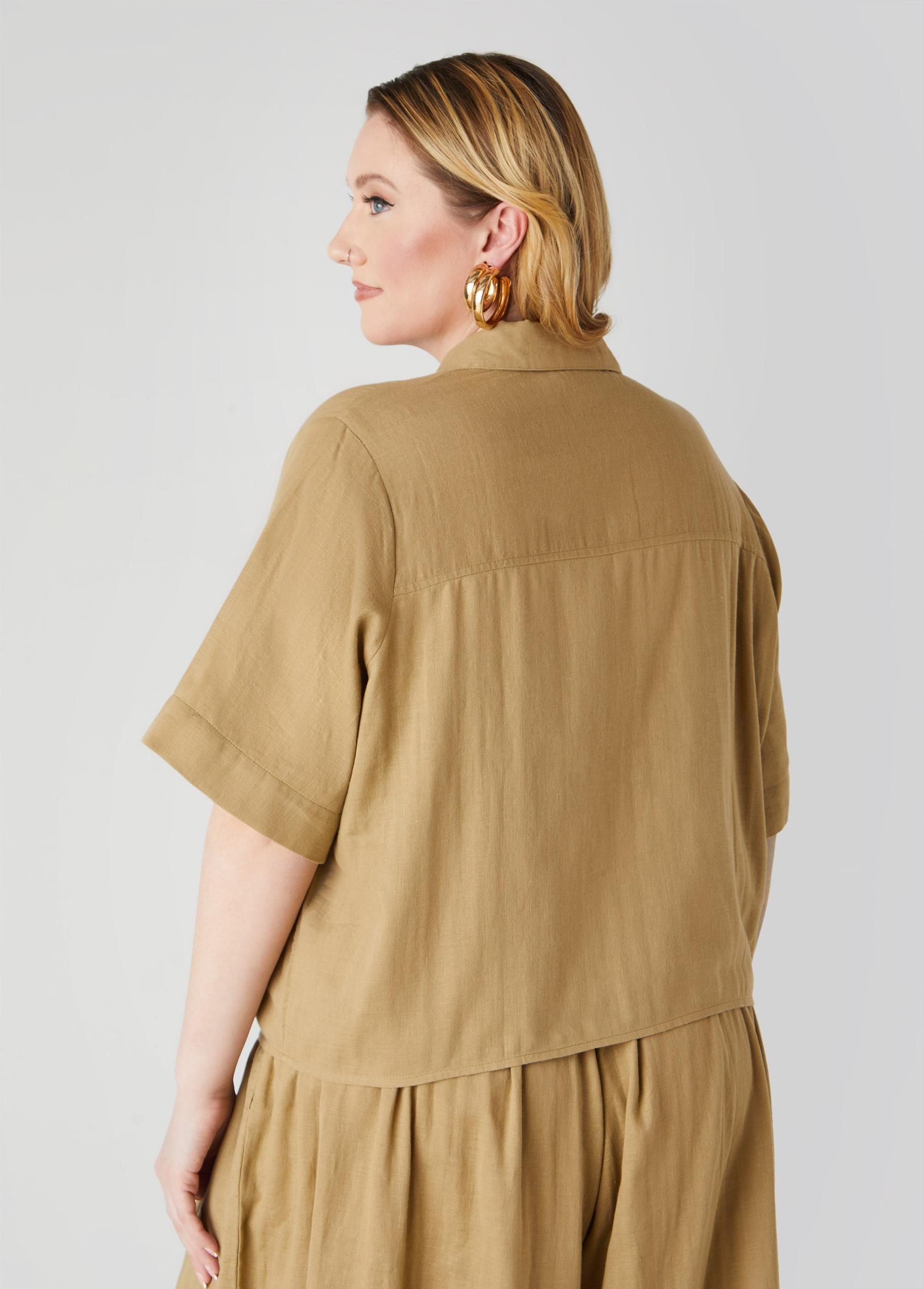 Tie Front Cotton Shirt Product Image