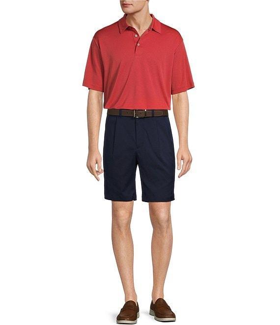 Roundtree & Yorke Performance Short Sleeve Triangle Jacquard Polo Shirt Product Image