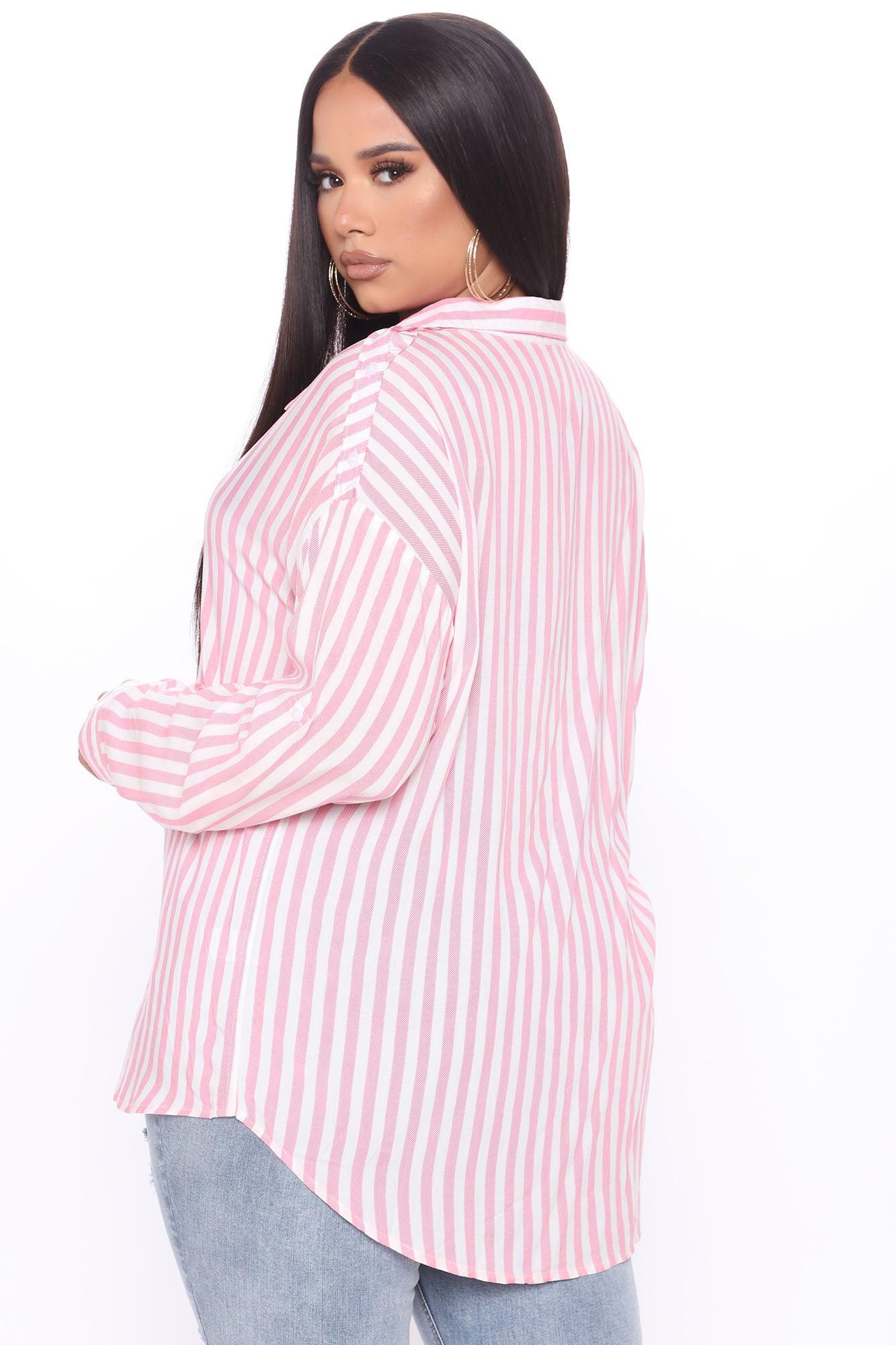 Playin' Games Long Sleeve Top - Pink Product Image