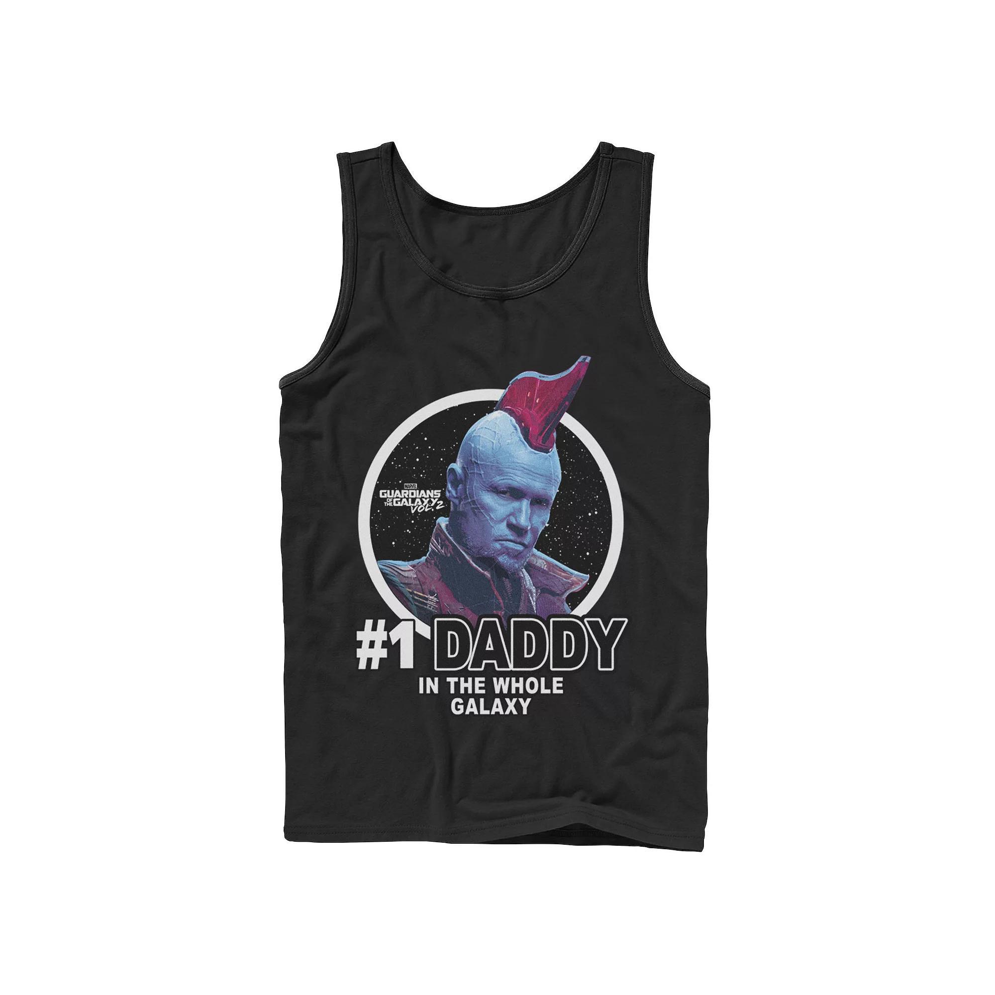 Men's Marvel Guardians Vol.2 Yondu Father's Day #1 Daddy Tank Top, Size: Large, Black Product Image