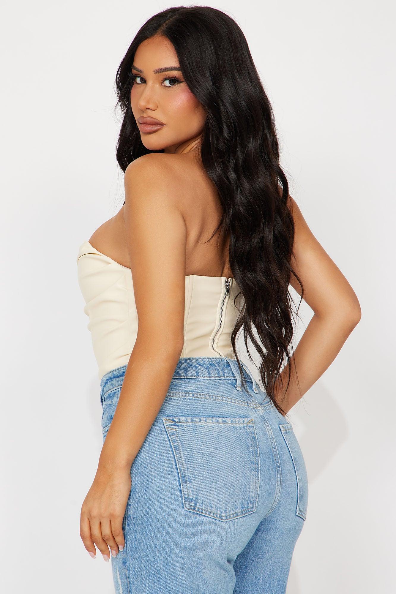 Like It Like That Bodysuit - Cream Product Image