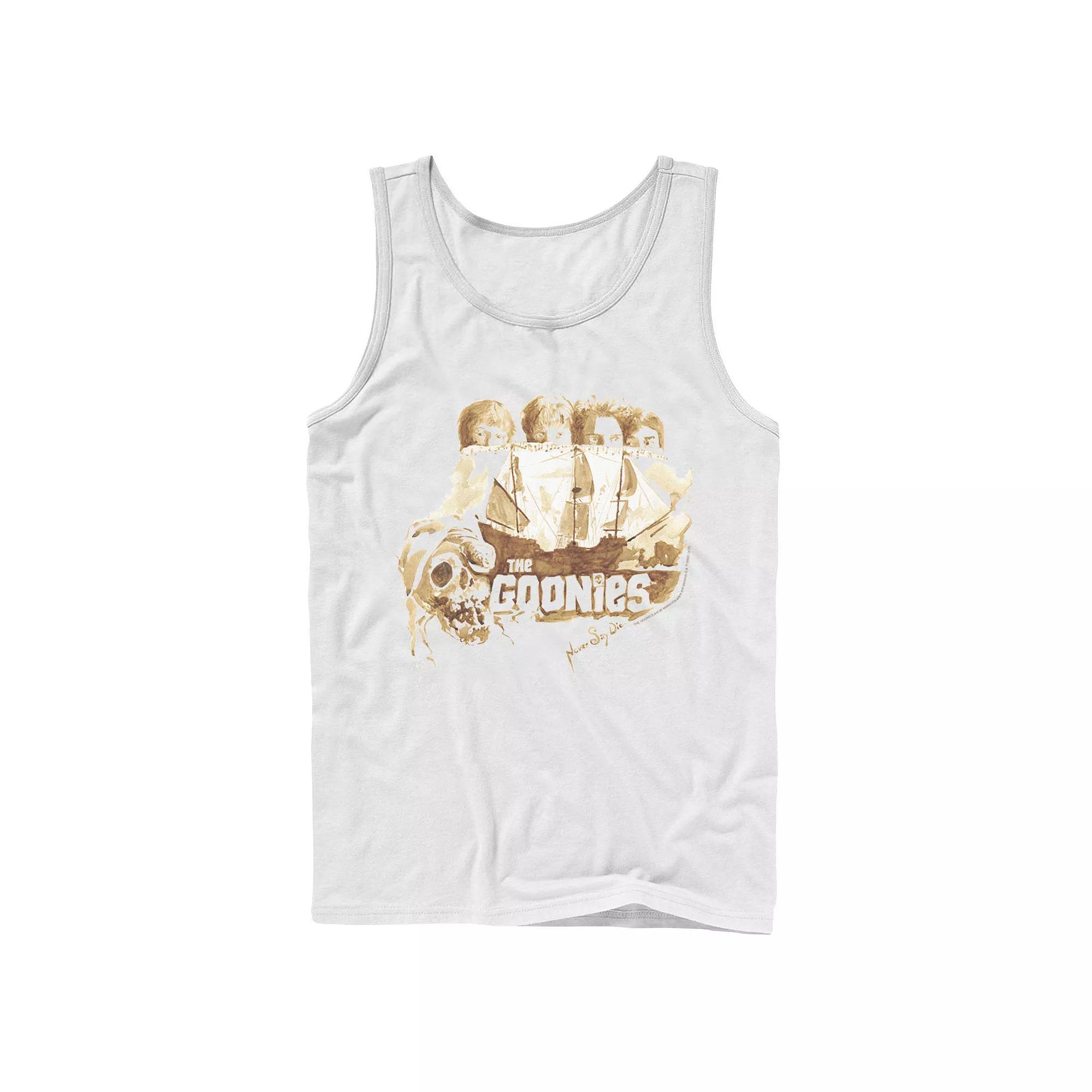 Men's The Goonies Group Shot Behind Ship Portrait Tank Top,  Product Image