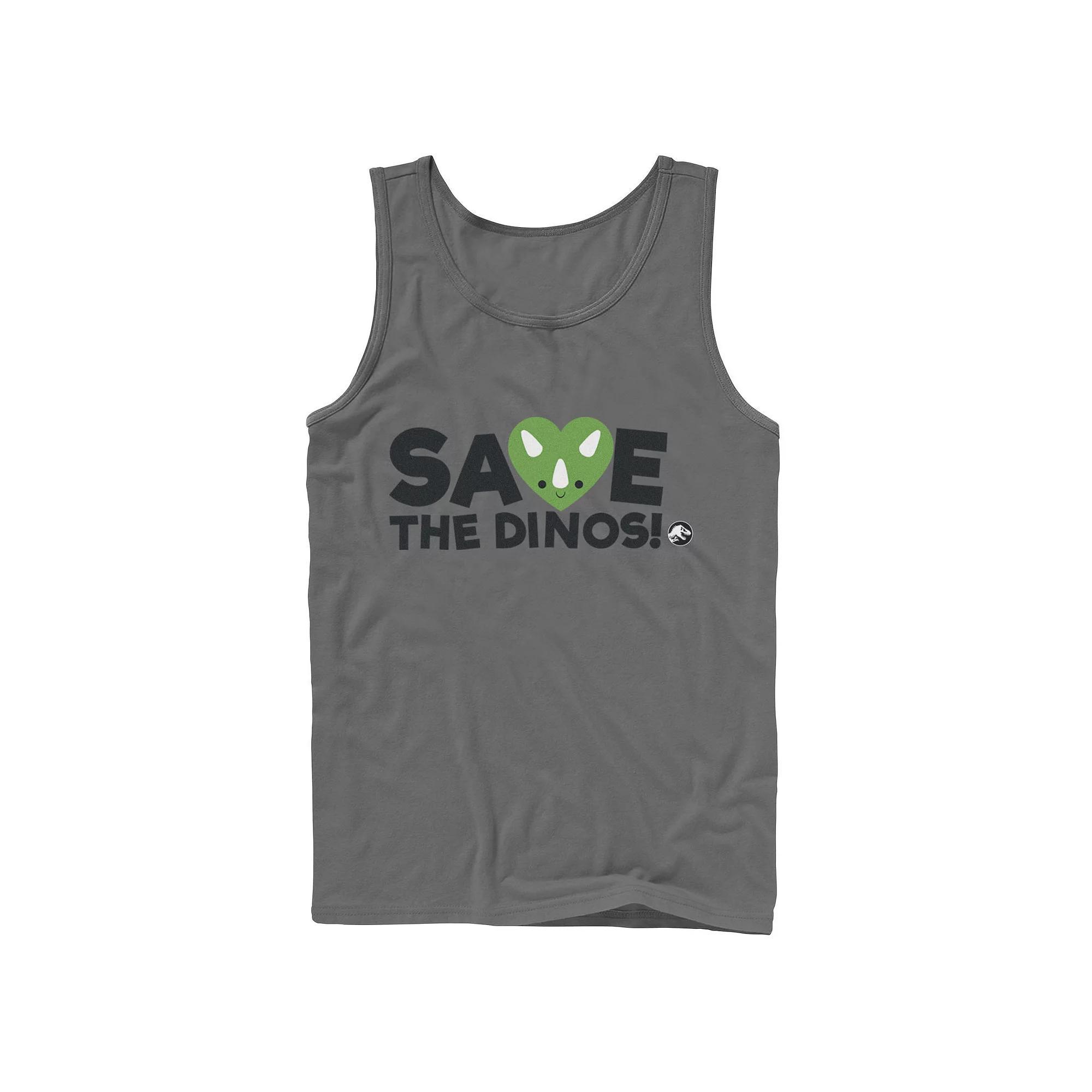Men's Jurassic World: Fallen Kingdom Save The Dinos! Tank Top,  Product Image
