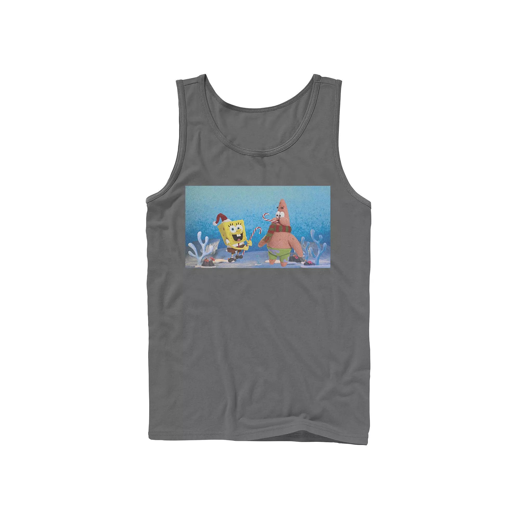 Men's Nickelodeon Spongebob Squarepants Patrick Star Christmas Buddies Graphic Tank Top,  Product Image