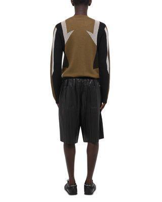 Pleated Leather 11.25" Shorts Product Image