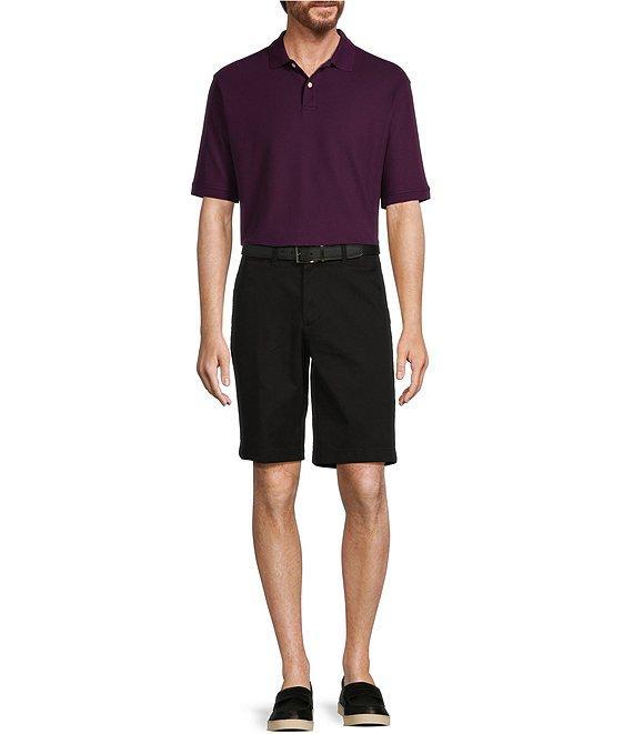 Roundtree & Yorke The Cloud Short Collection 11#double; Flat Front Washed Chino Shorts Product Image