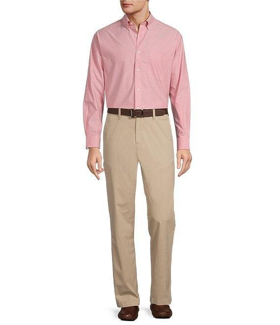 Gold Label Roundtree & Yorke Non-Iron Long Sleeve Solid Oxford Sport Shirt Product Image