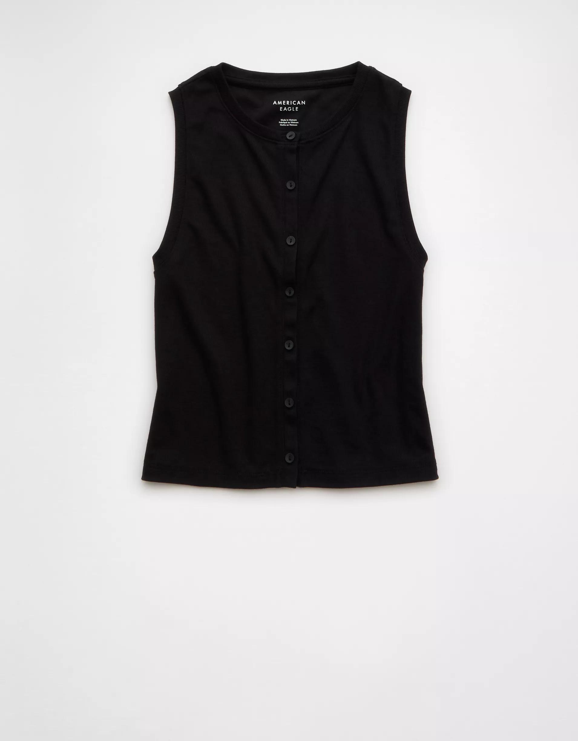 AE Button-Up Tank Top Product Image