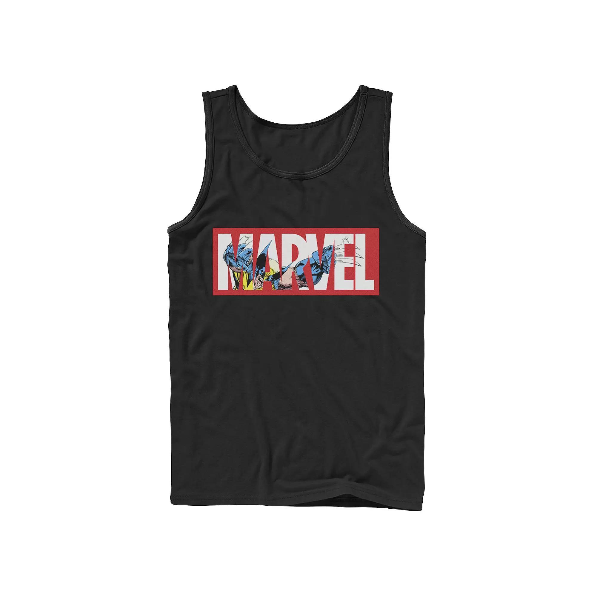 Men's Marvel X-Men Wolverine Logo Fill Tank Top, Boy's,  Product Image