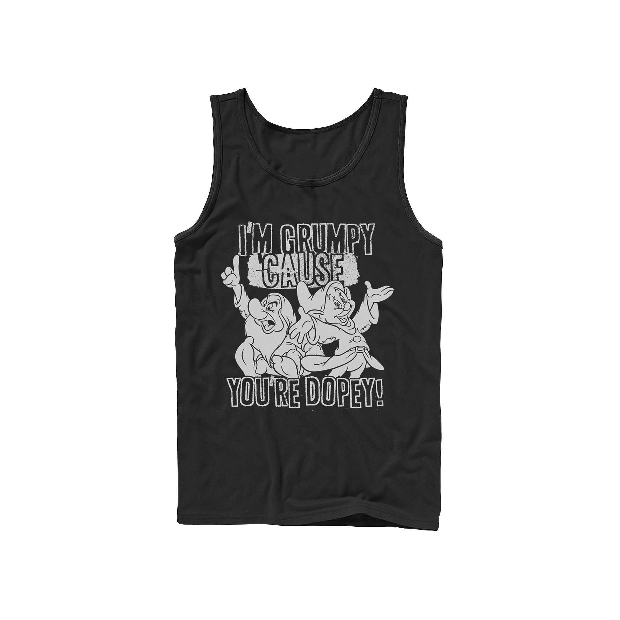 Men's Disney's Snow White and the Seven Dwarfs Grumpy Cause You're Dopey Tank Top,  Product Image