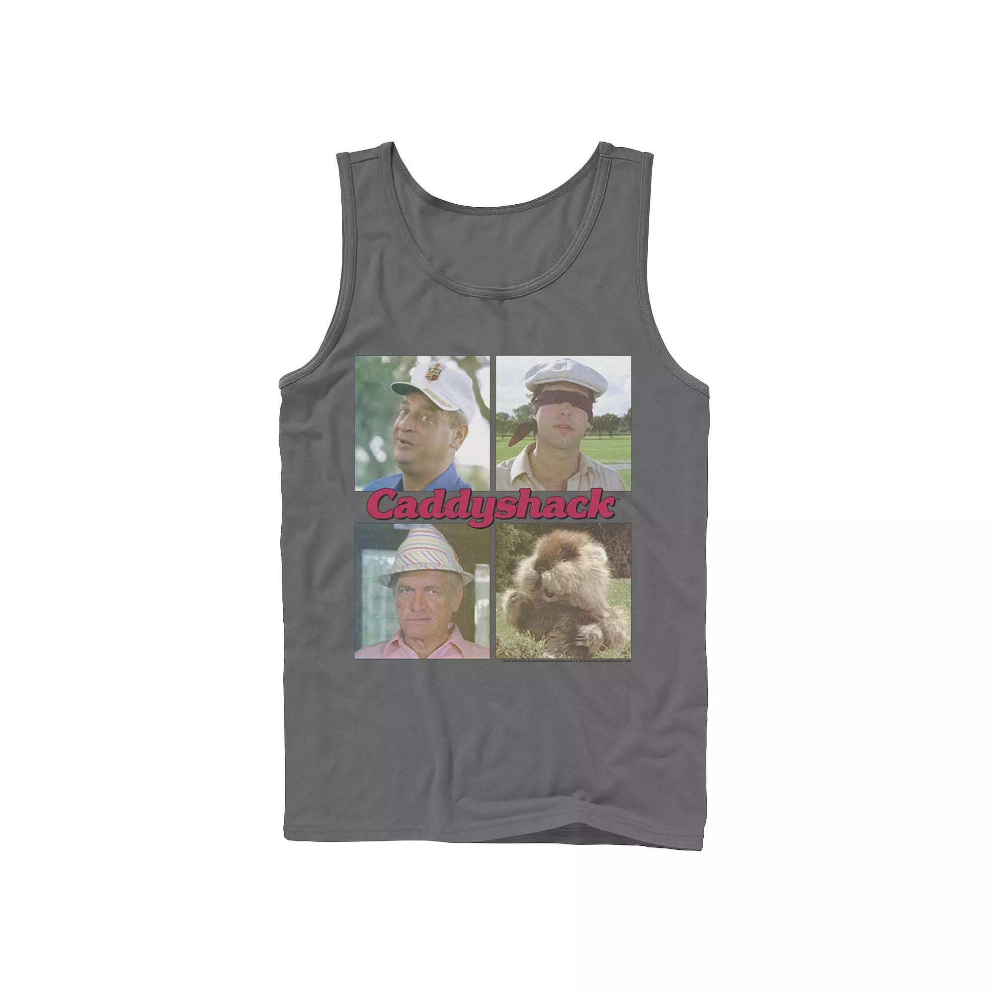 Men's Caddyshack Portrait Box Up Tank Top, Size: Small, Grey Product Image