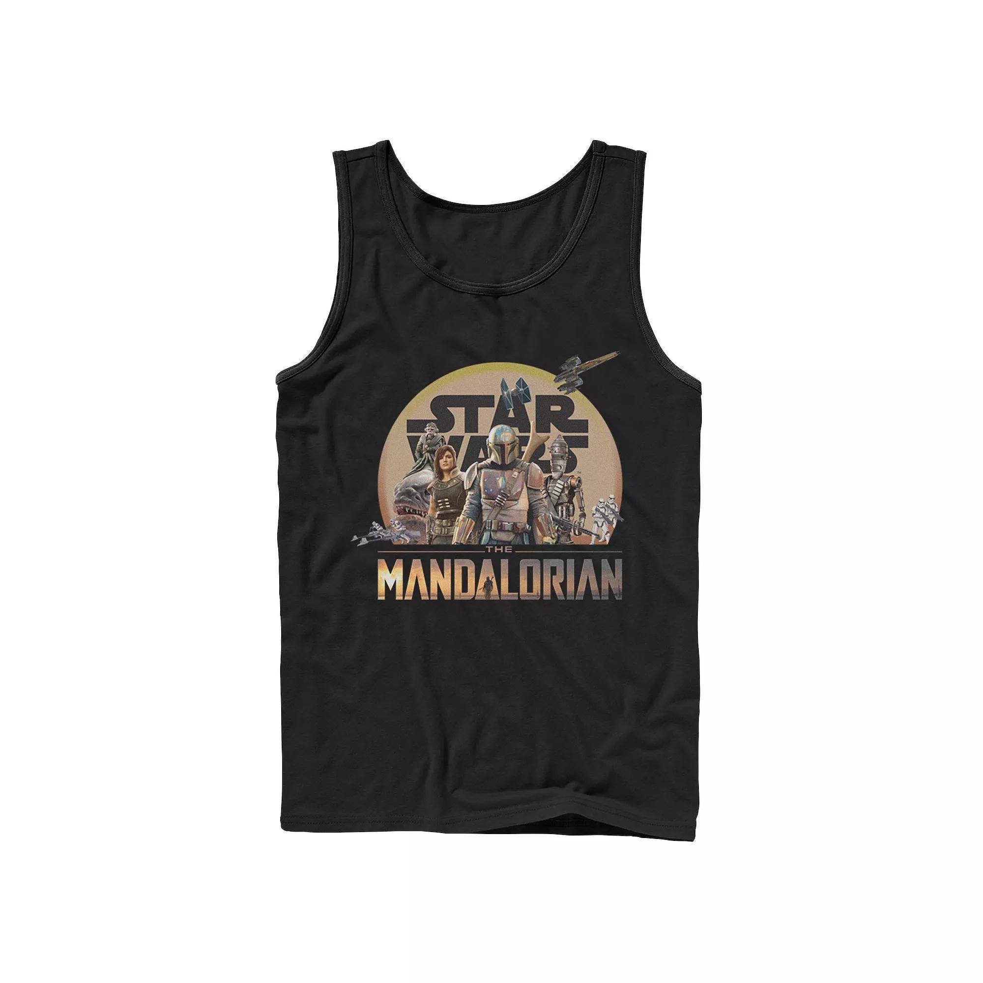 Men's Star Wars The Mandalorian Character Collage Tank Top,  Product Image