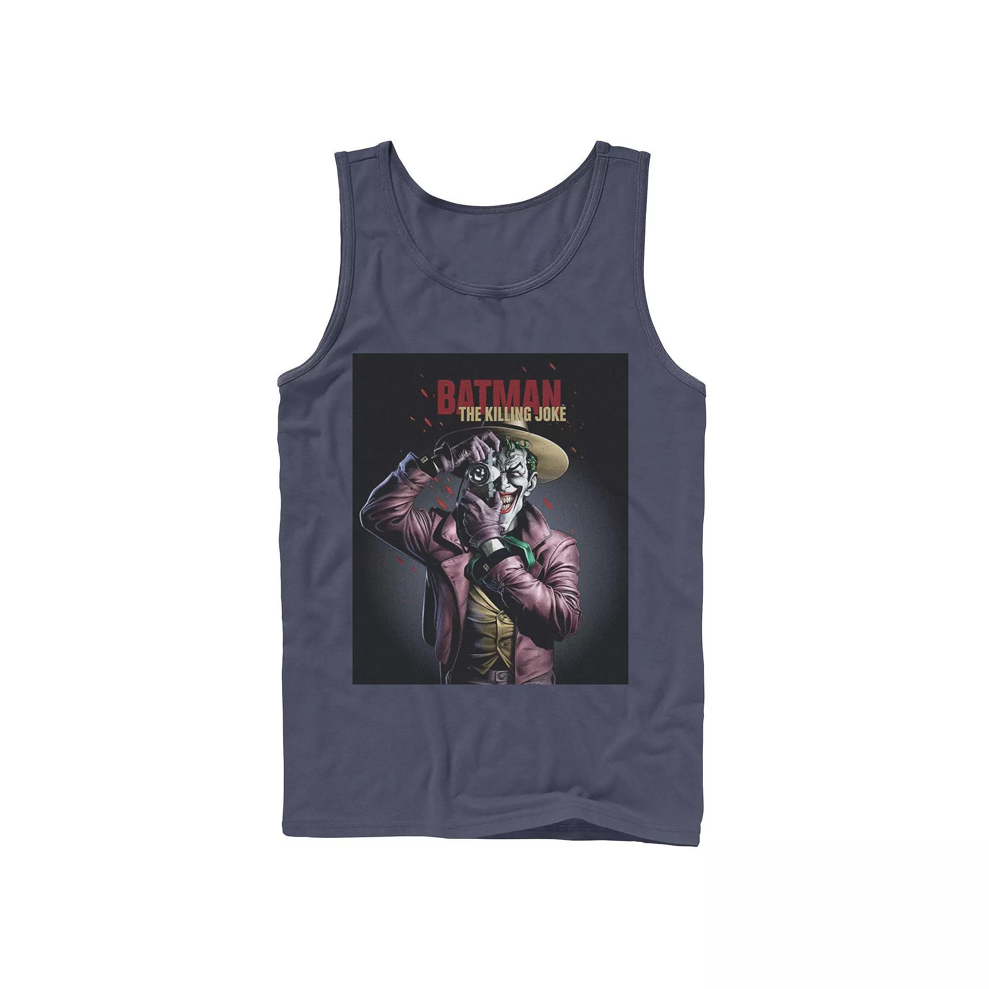 Men's DC Comics Batman The Killing Joke Joker Poster Tank Top, Size: XL, Blue Product Image