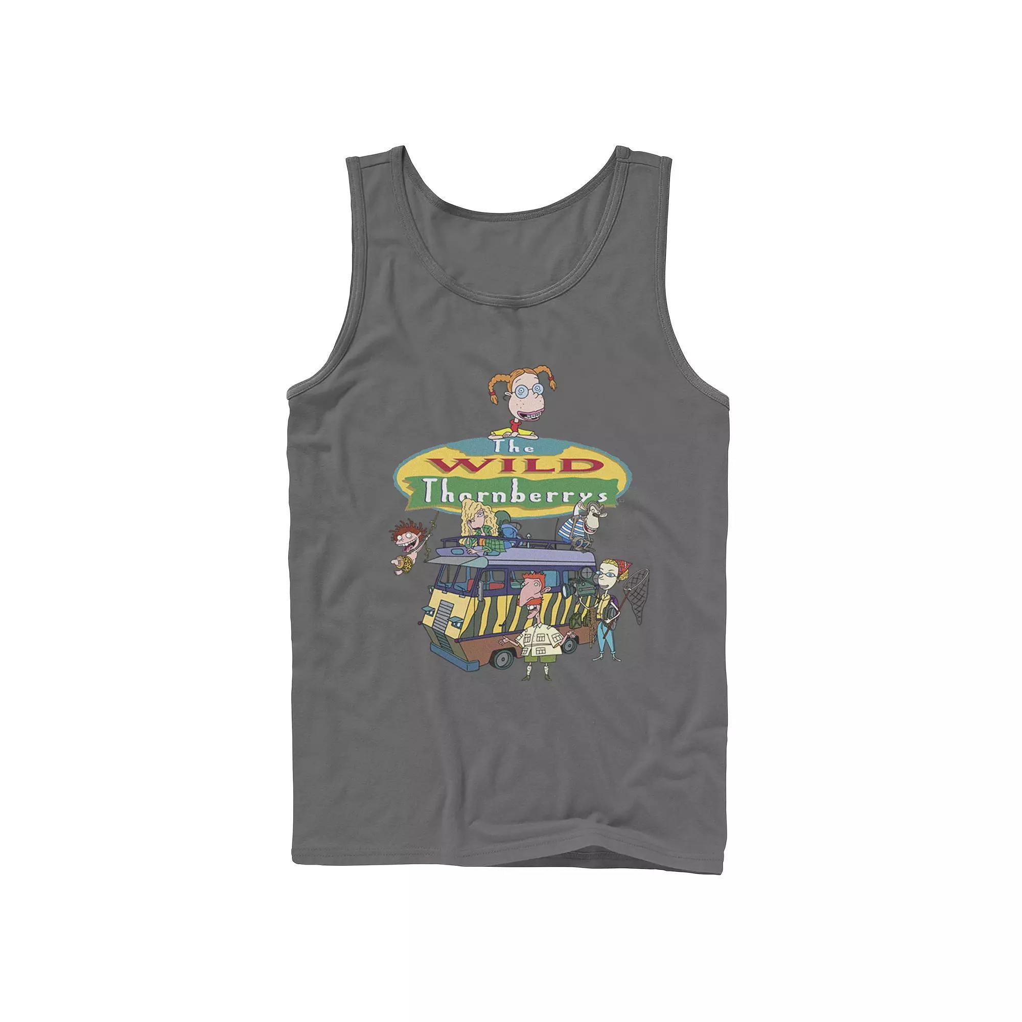 Men's Nickelodeon The Wild Thornberrys Family RV Logo Tank Top,  Product Image