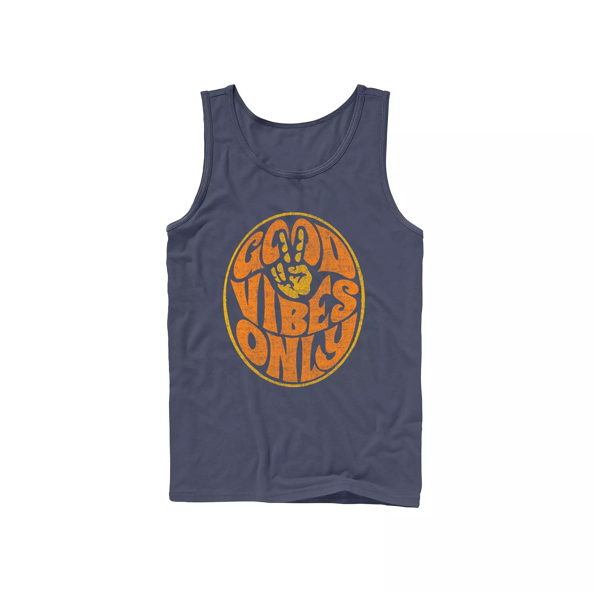 Men's Fifth Sun Good Vibes Only Vintage Text Tank Top,  Product Image