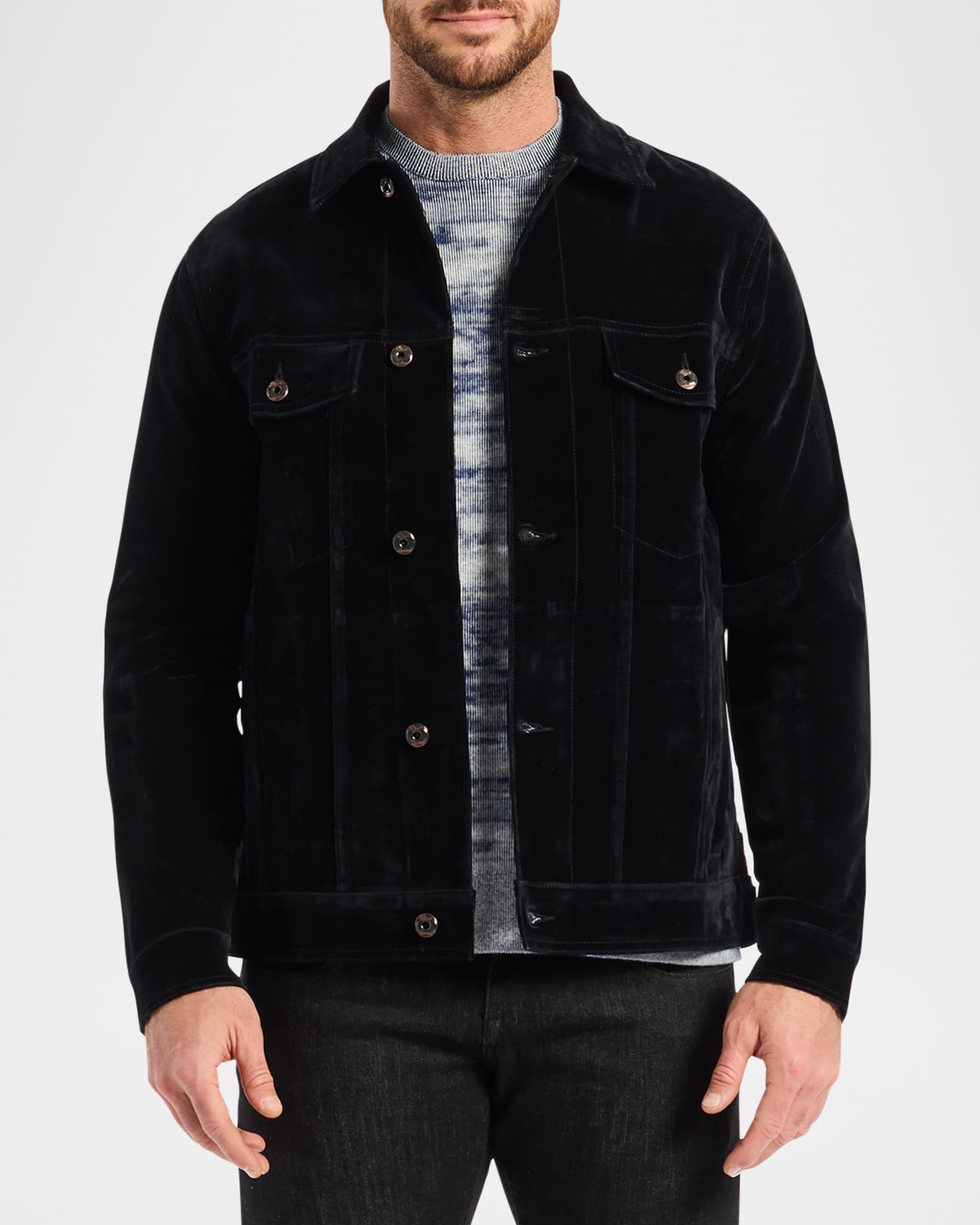 Men's Celestial Button-Front Trucker Jacket Product Image