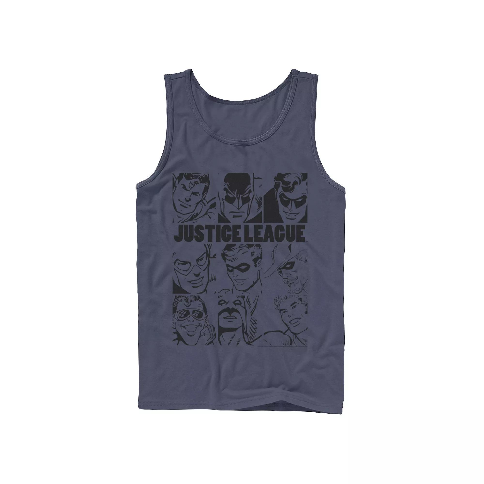 Men's Nickelodeon SpongeBob SquarePants Line Art Cursive Logo Portrait Graphic Tank Top,  Product Image