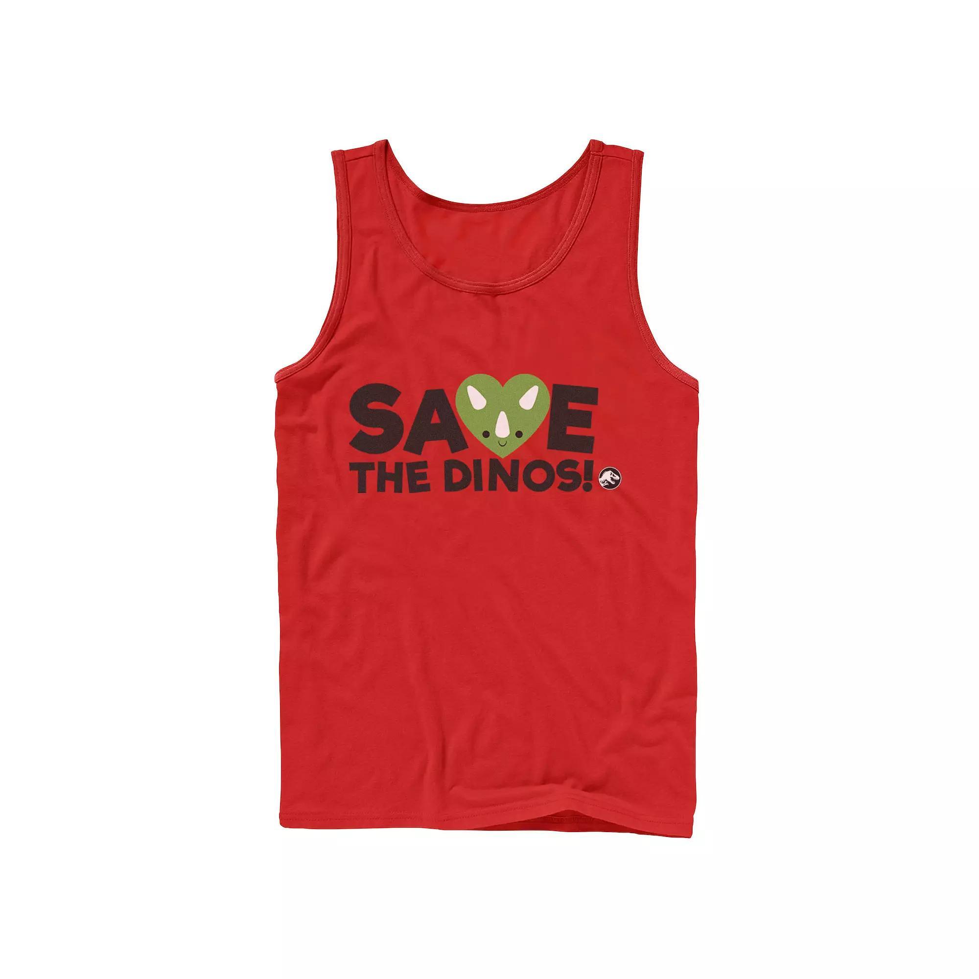 Men's Jurassic World: Fallen Kingdom Save The Dinos! Tank Top,  Product Image