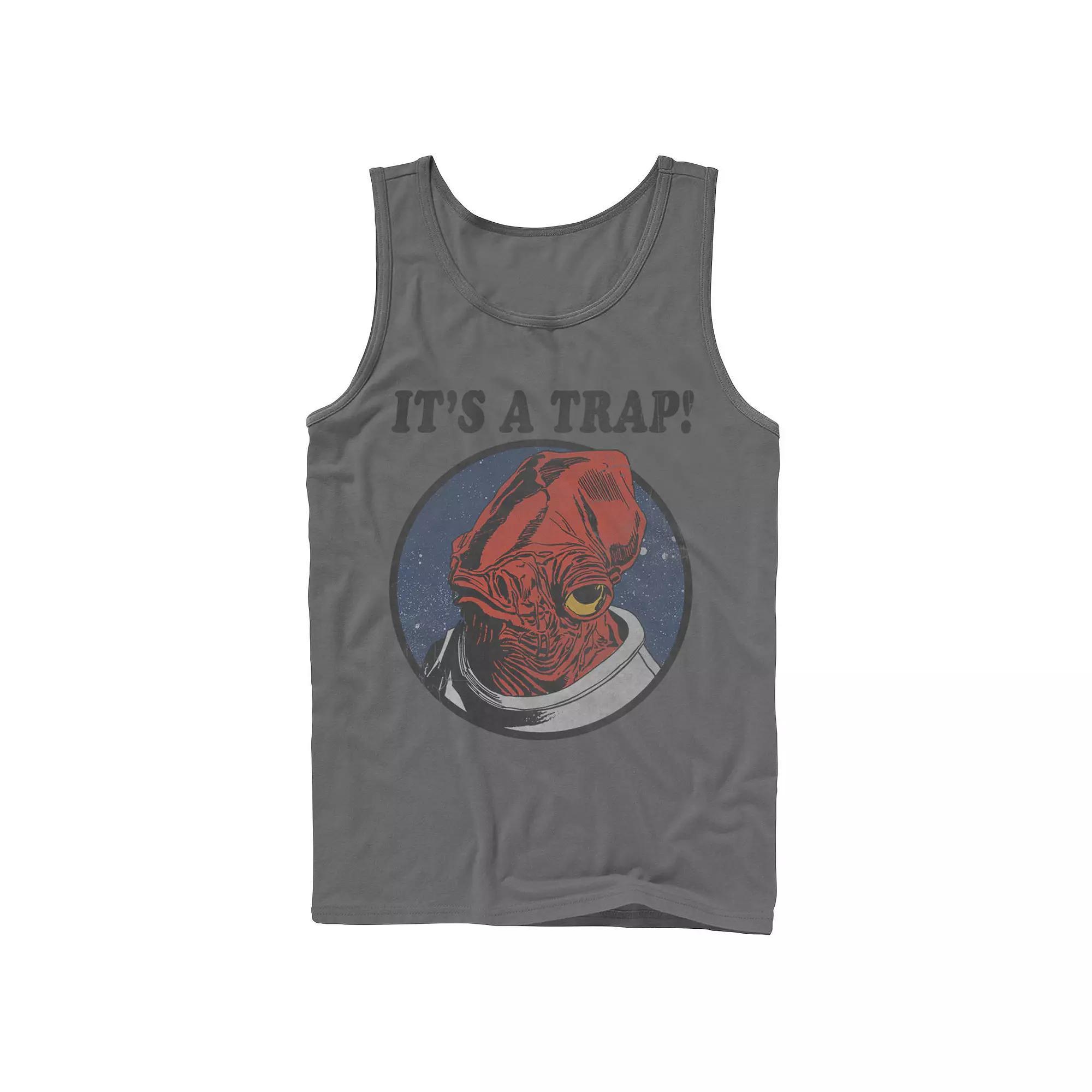 Men's Star Wars Admiral Ackbar IT'S A TRAP! Quote Tank Top,  Product Image