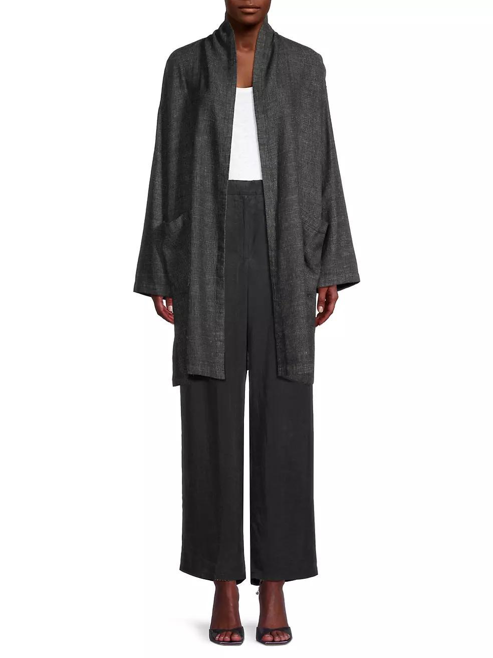 Kimono-Inspired Hemp-Cotton Coat Product Image