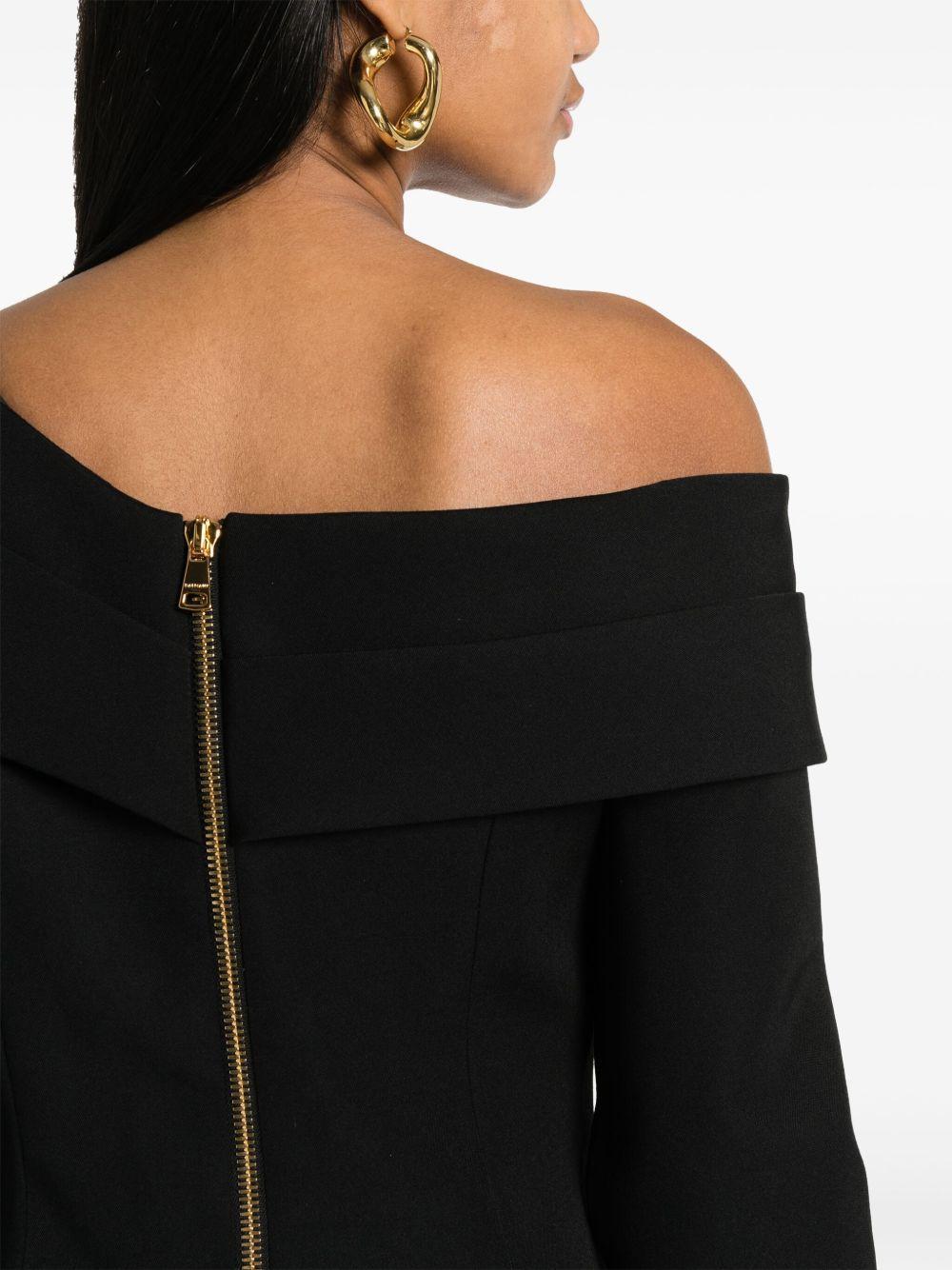 button-front off-shoulder minidress Product Image