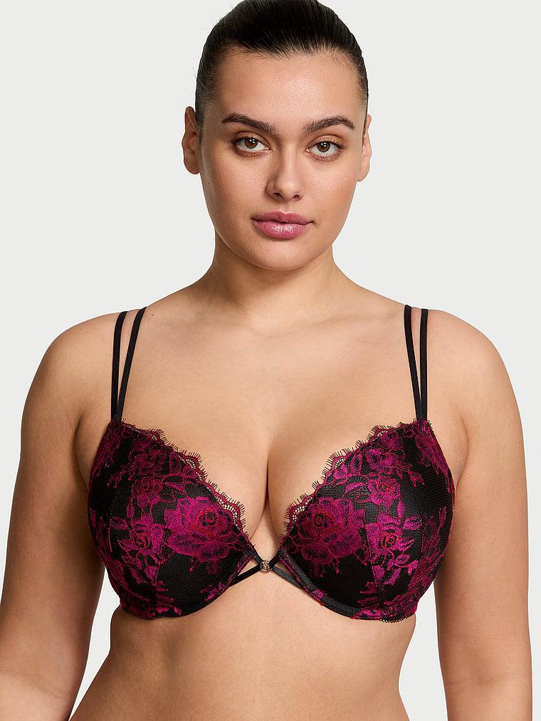 Rose Lace Push-Up Bra Product Image