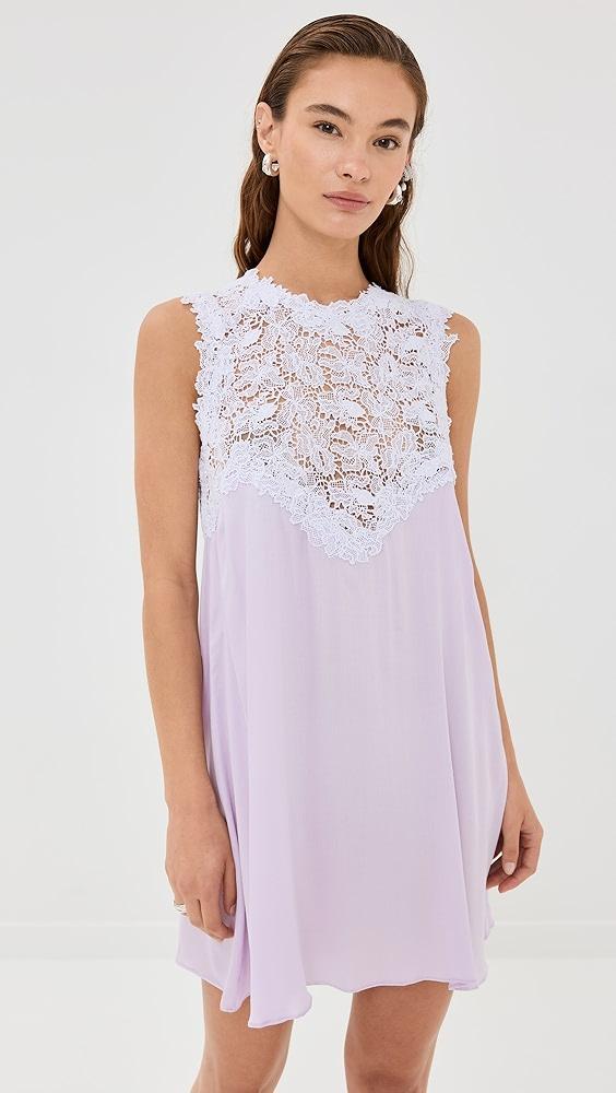 Kika Vargas Sarah Dress Lilac Viscose | Shopbop Product Image