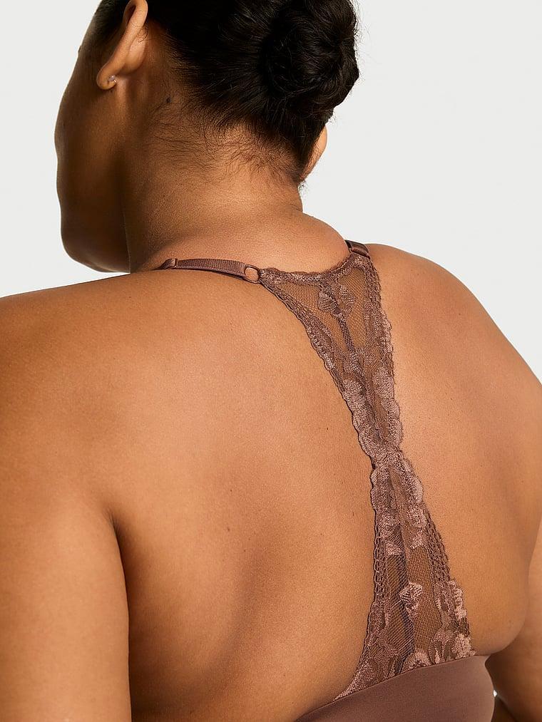 Lightly Lined Lace Racerback Demi Bra Product Image