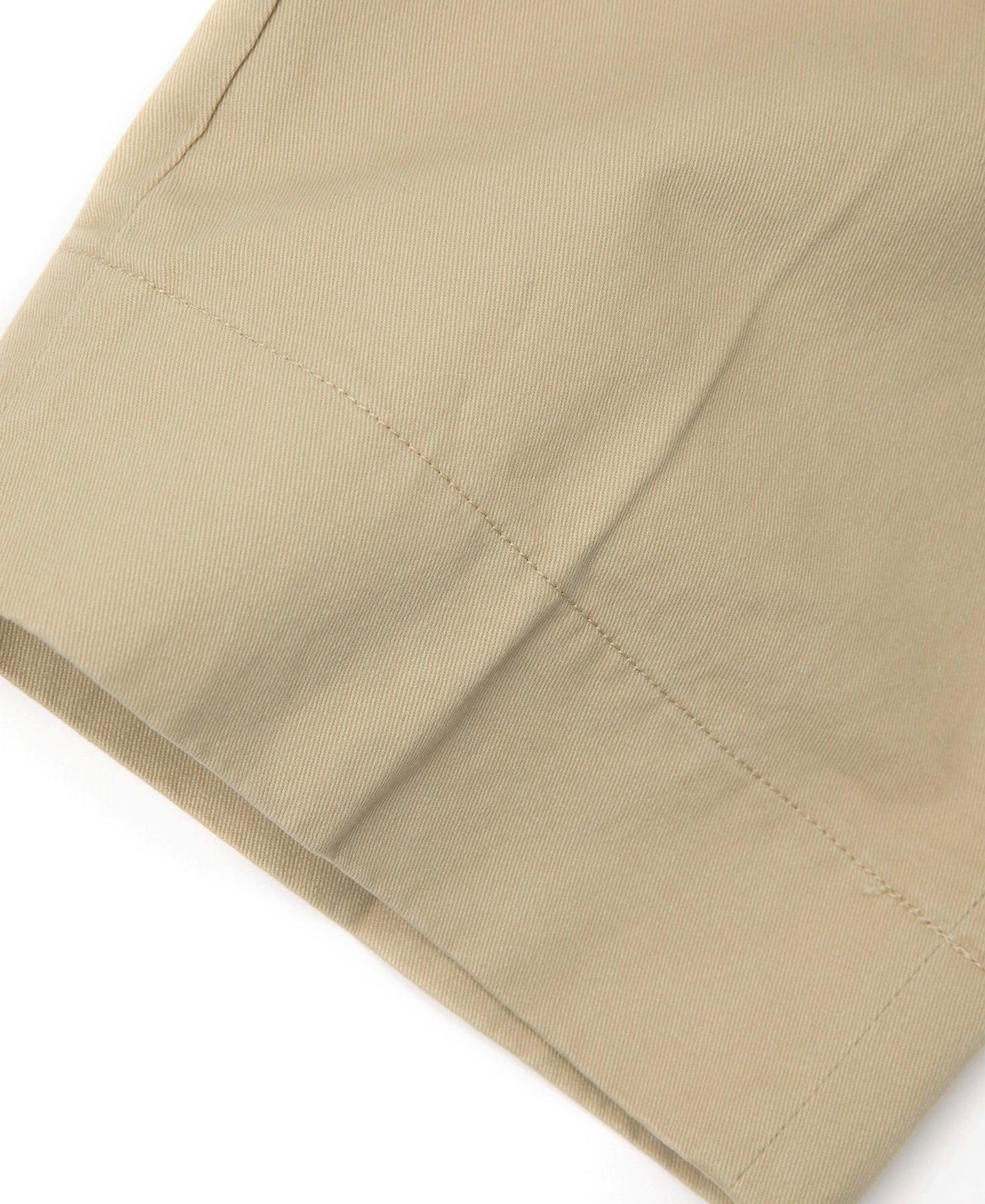 1930s IVY Style Double Pleated Chino Trousers - Khaki Product Image