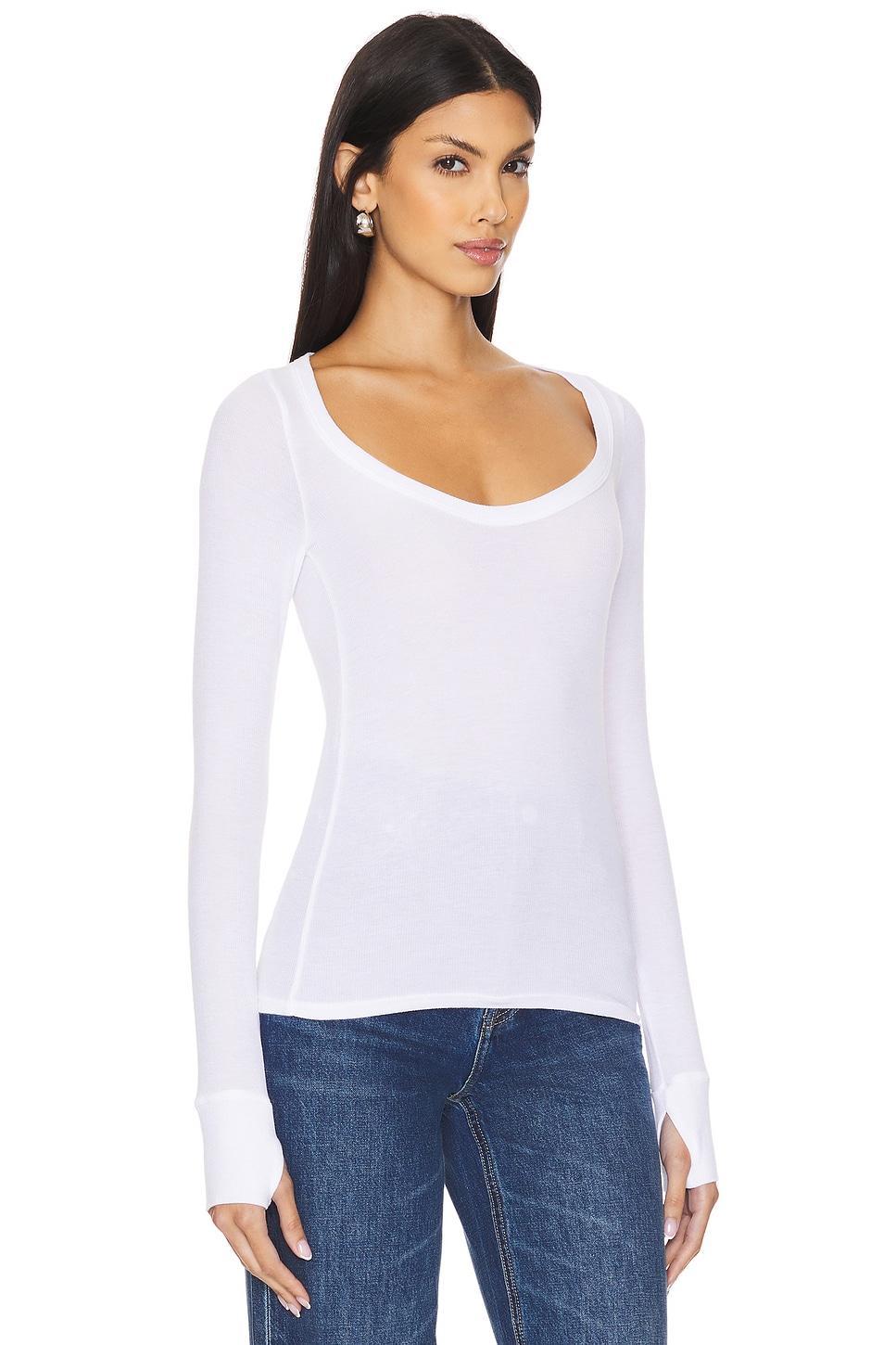 Leonard Long Sleeve Scoop Neck W/ Thumbhole Top Michael Lauren Product Image