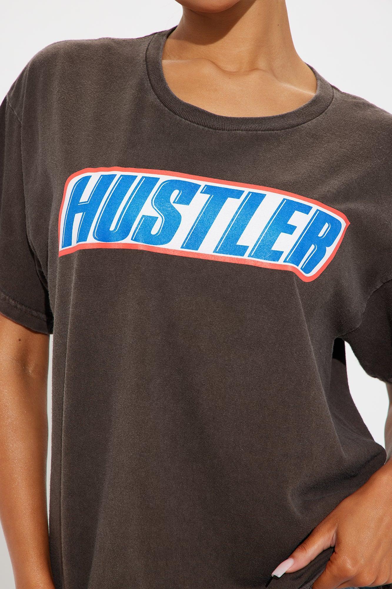 Hustler Washed Oversized Tee - Chocolate Product Image