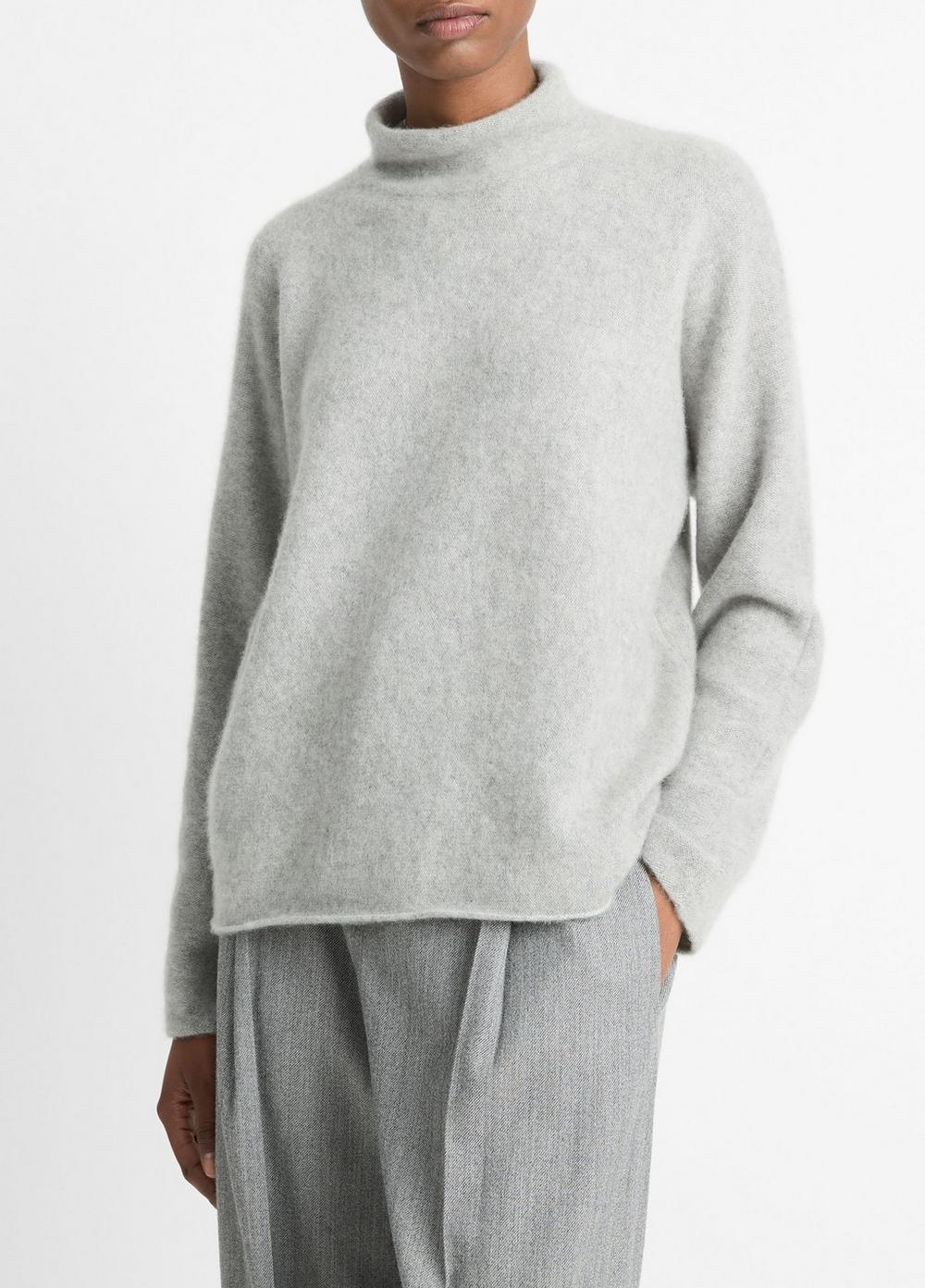 Cashmere Boxy Turtleneck Sweater Product Image