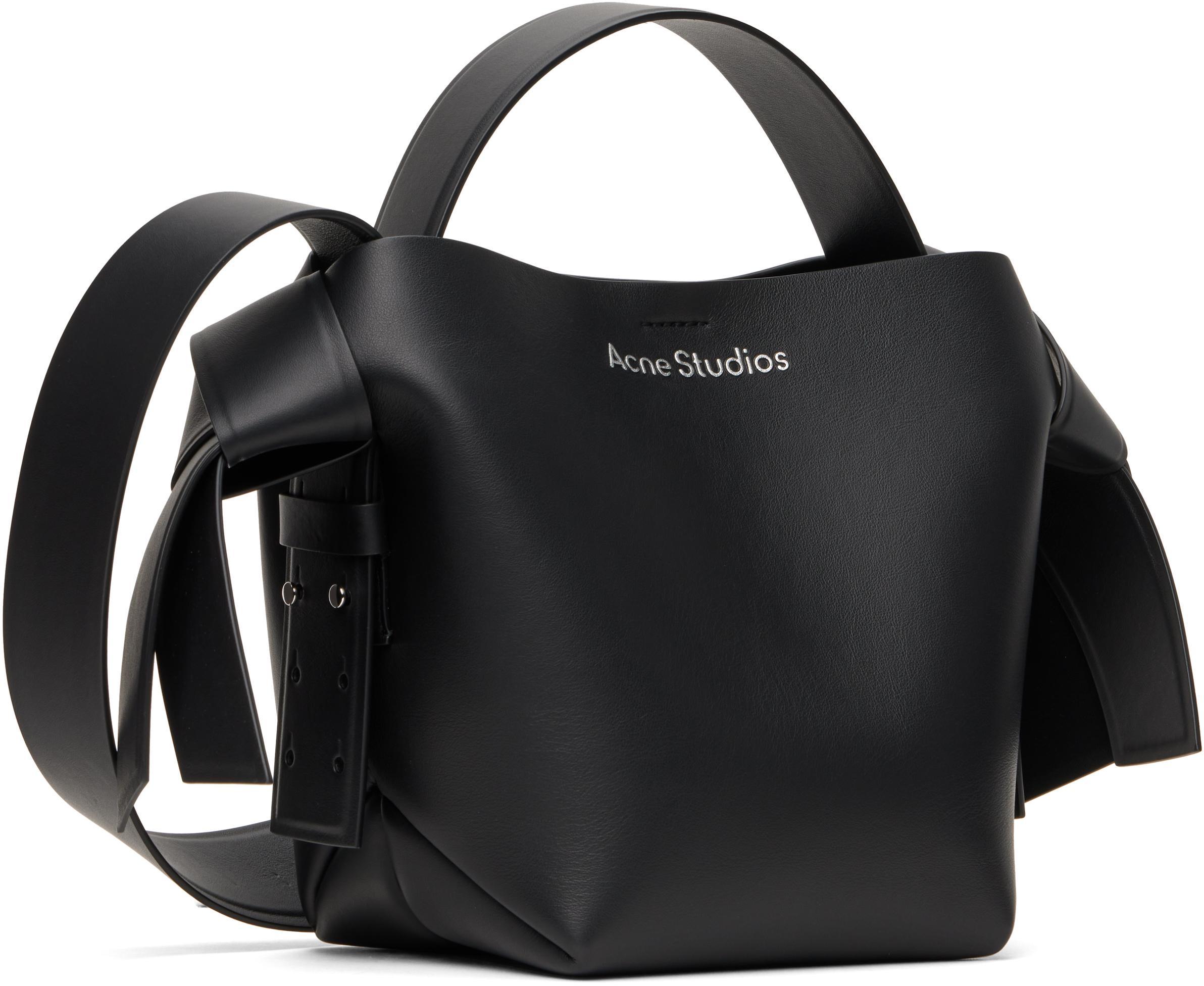 ACNE STUDIOS Black Musubi Mini Shoulder Bag In 900 Black Product Image