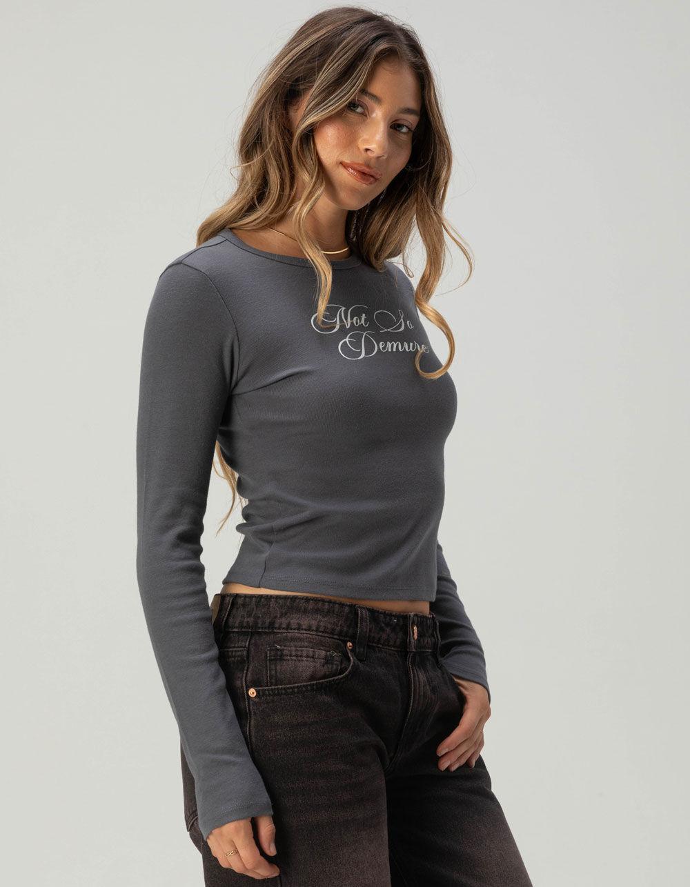 RSQ Womens Not So Demure Baby Tee Product Image