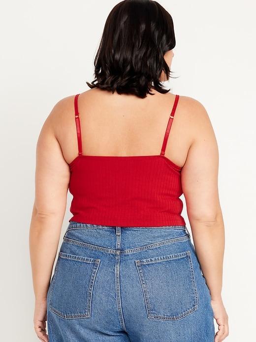 Fitted Ultra-Crop Ribbed Cami Product Image