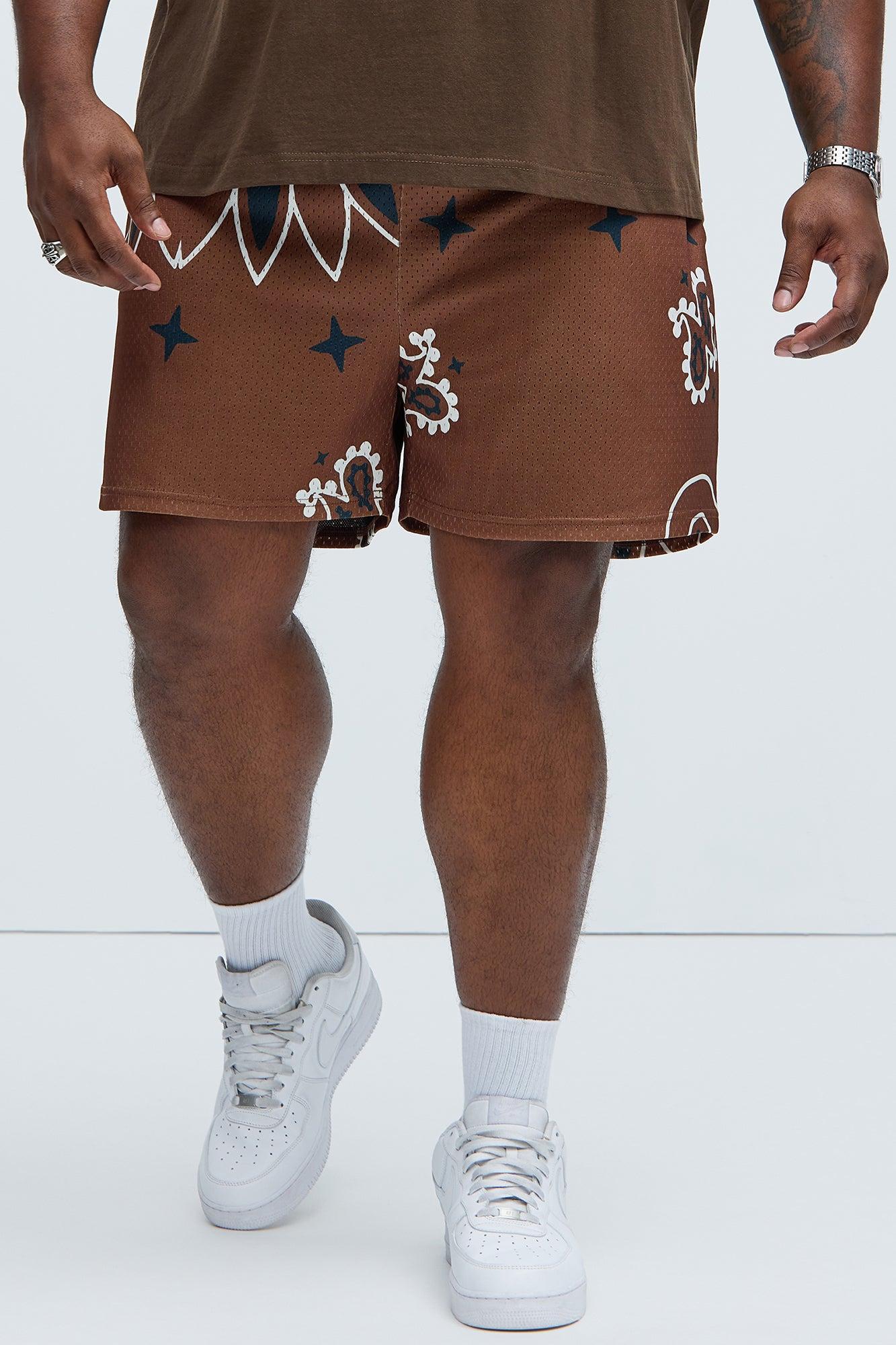 Represent Mesh Shorts - Brown Product Image