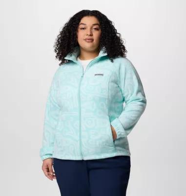 Columbia Women's Benton Springs Printed Full Zip Fleece Jacket - Plus Size- Product Image