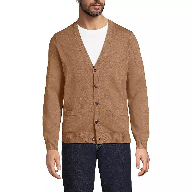 Big & Tall Lands' End Cotton Cardigan, Men's,  Product Image