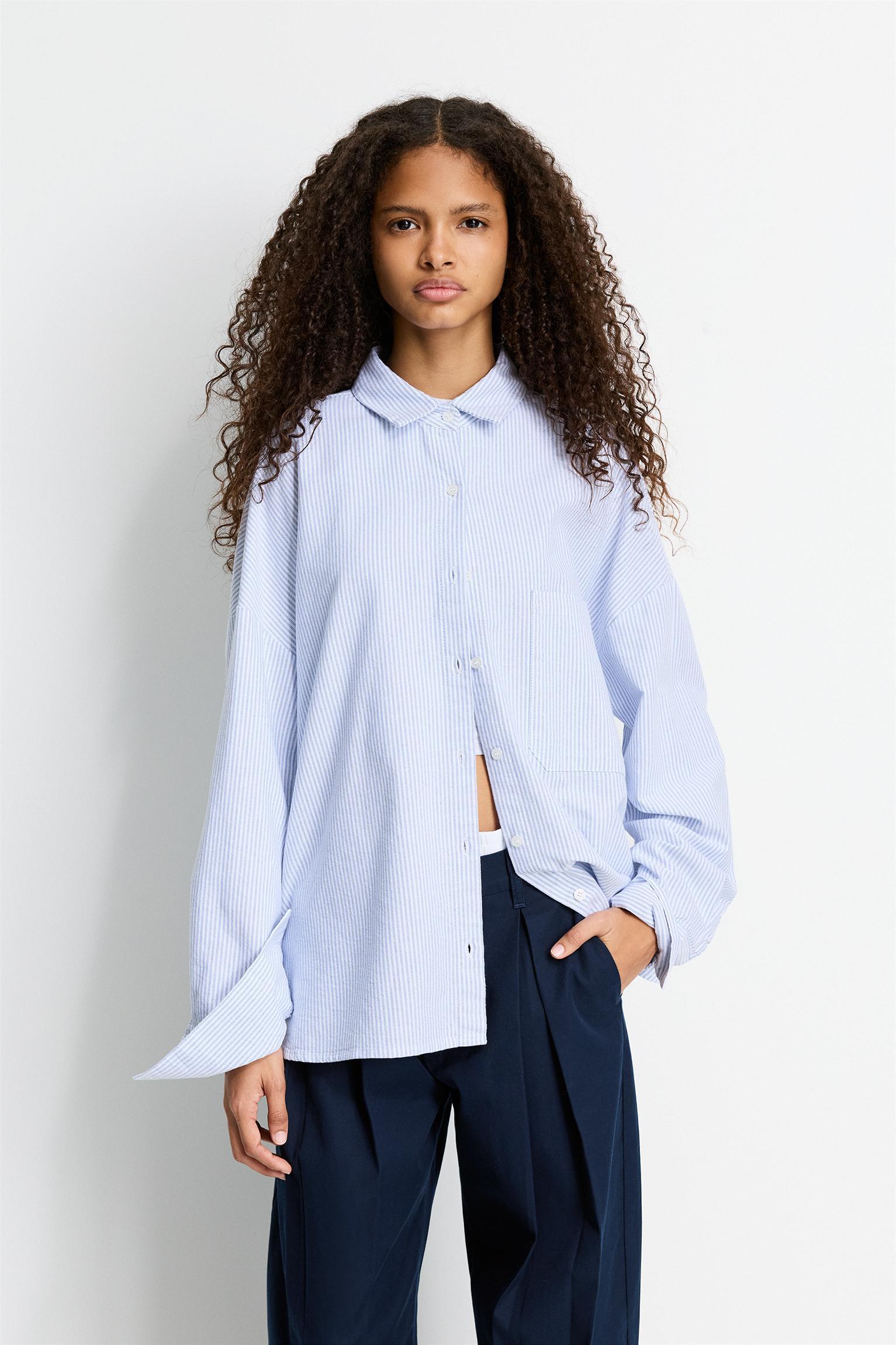 Striped shirt with pocket Product Image