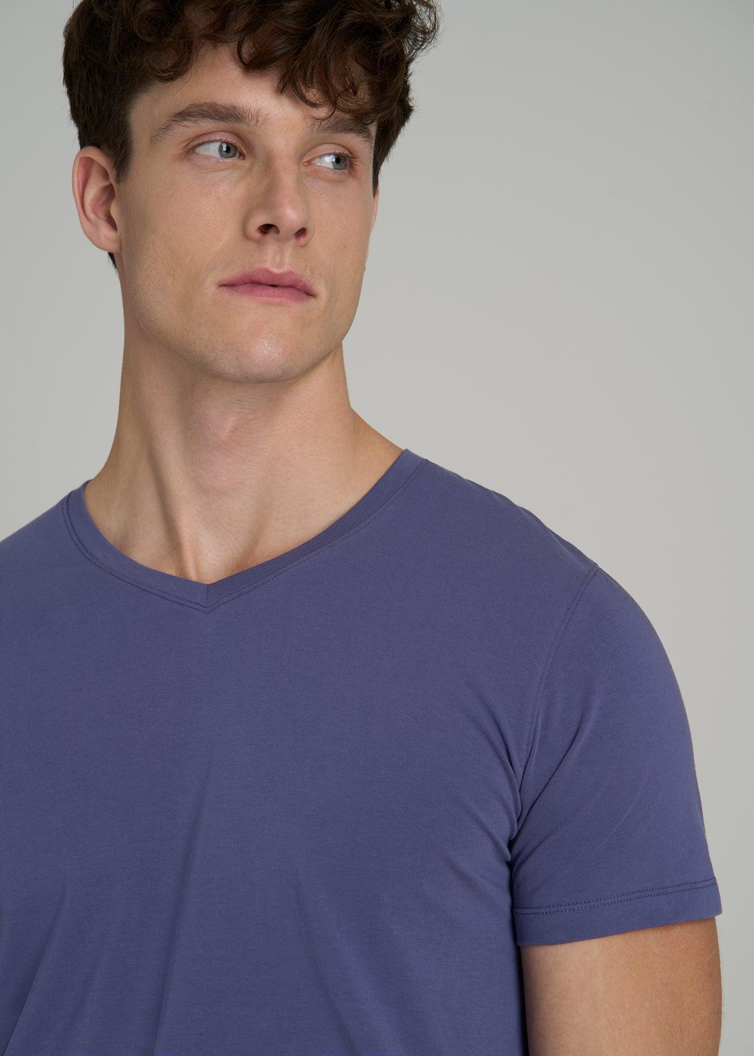 The Essential MODERN-FIT V-Neck Tee for Tall Men in Future Dusk Product Image